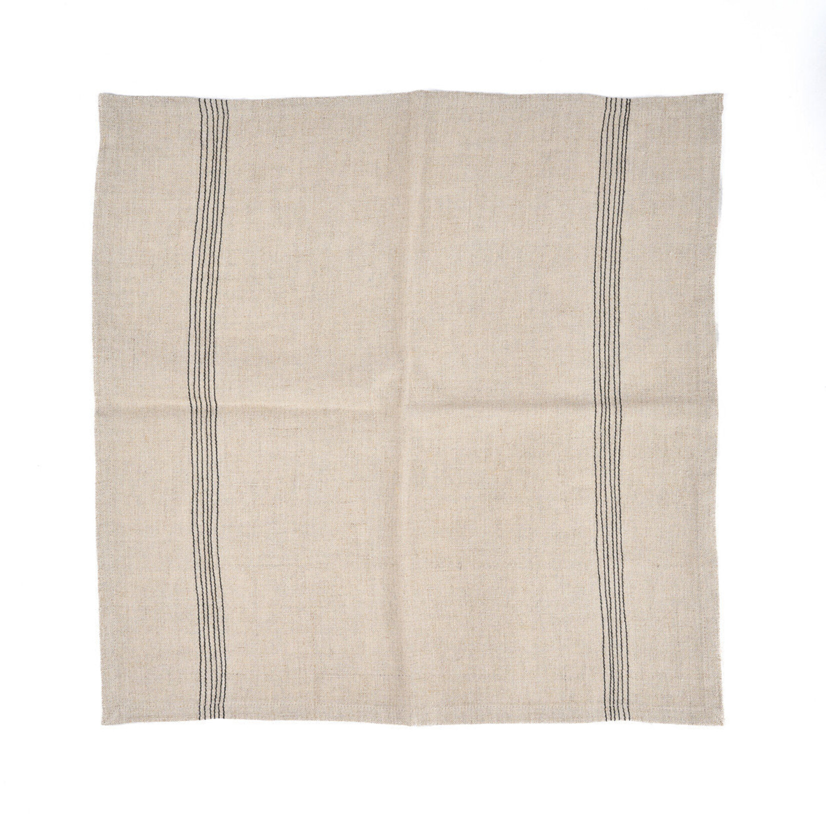 Bazar Bizar Antwerp The Lint Biscuit Napkin - Natural Black - 45x45