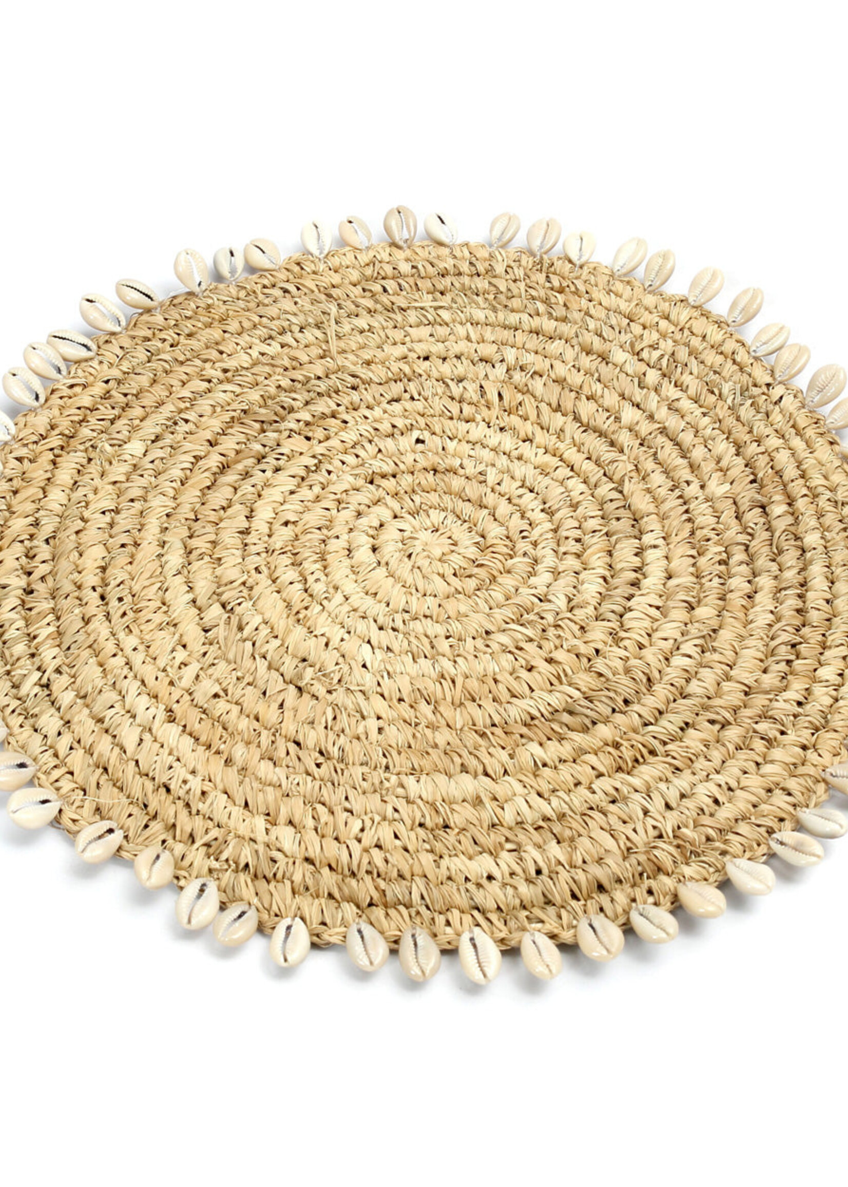 Bazar Bizar Antwerp The Raffia Shell Placemat - Natural