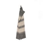 Bazar Bizar Antwerp The Linen Smudge Kitchen Towel - Natural Black - 50x70