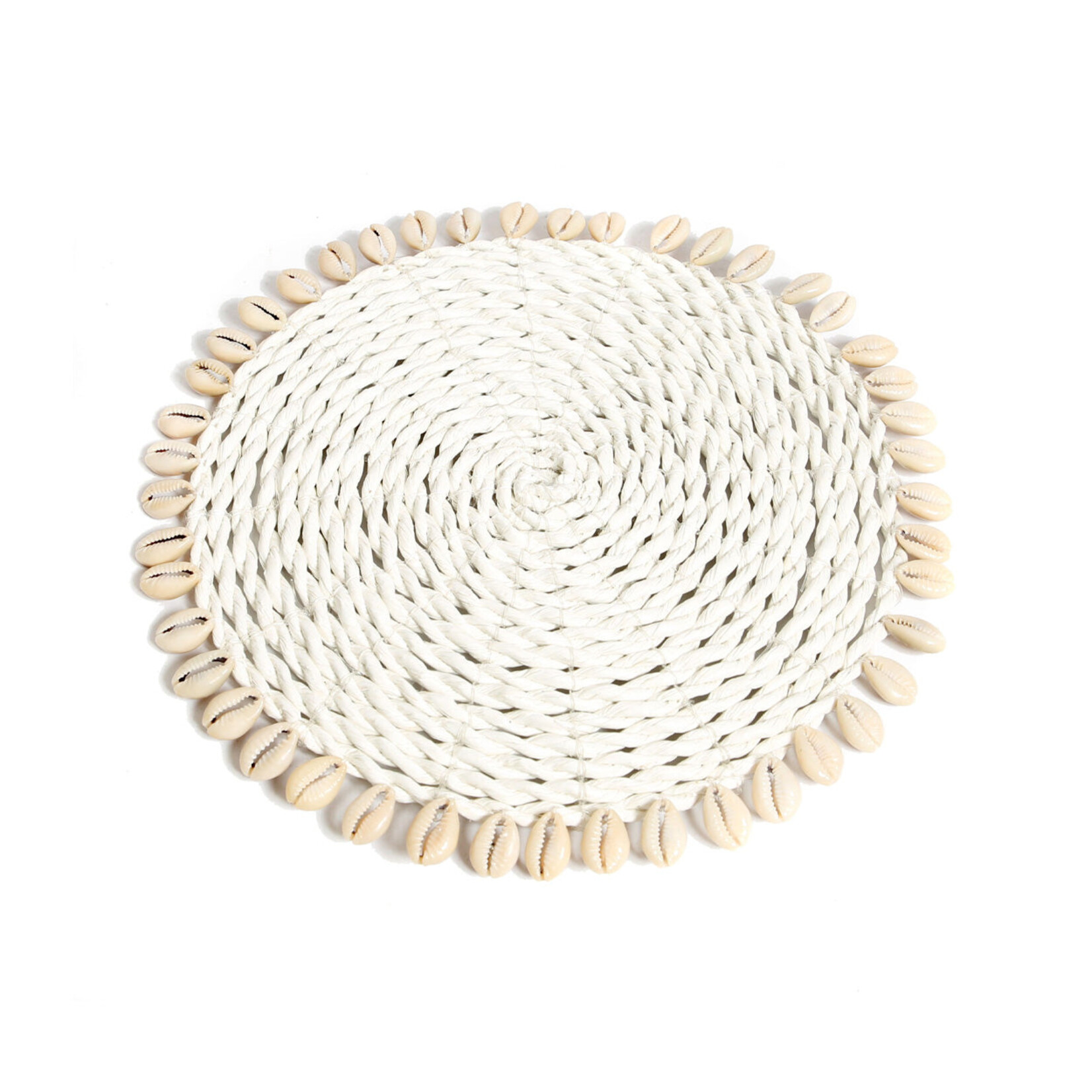 Bazar Bizar Antwerp The Seagrass Shell Pan Coaster - Natural