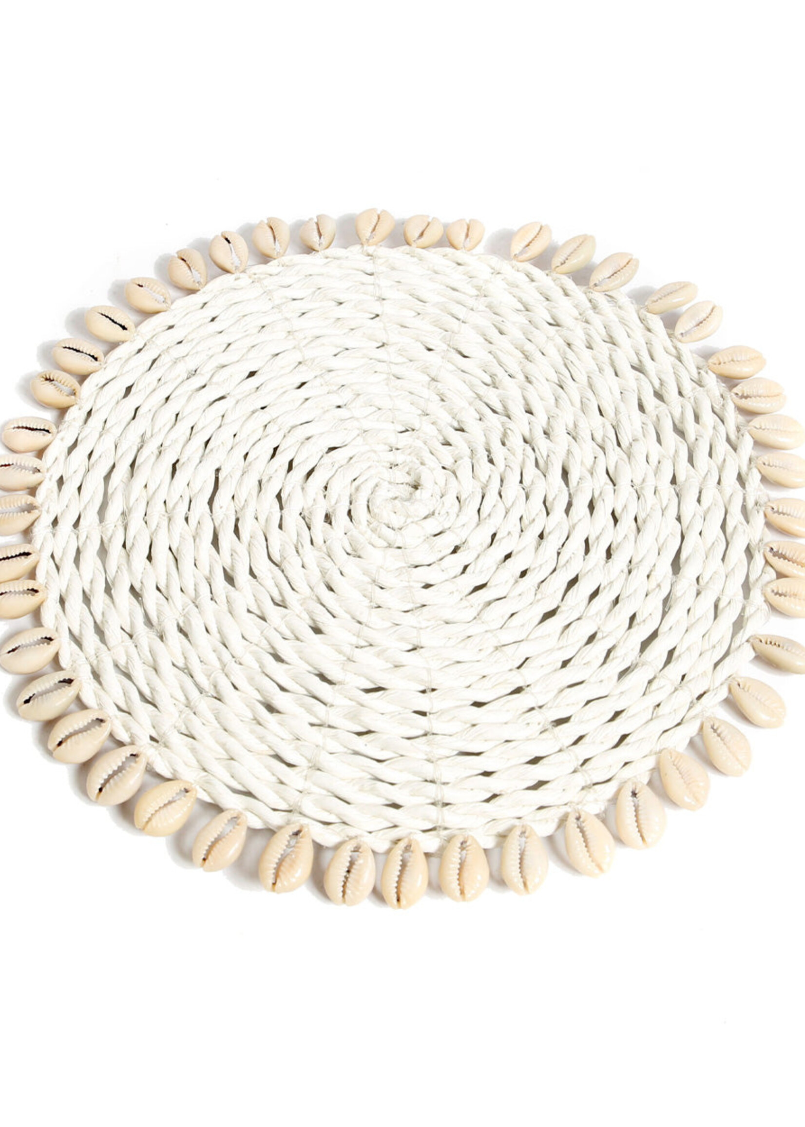 Bazar Bizar Antwerp The Seagrass Shell Pan Coaster - Natural