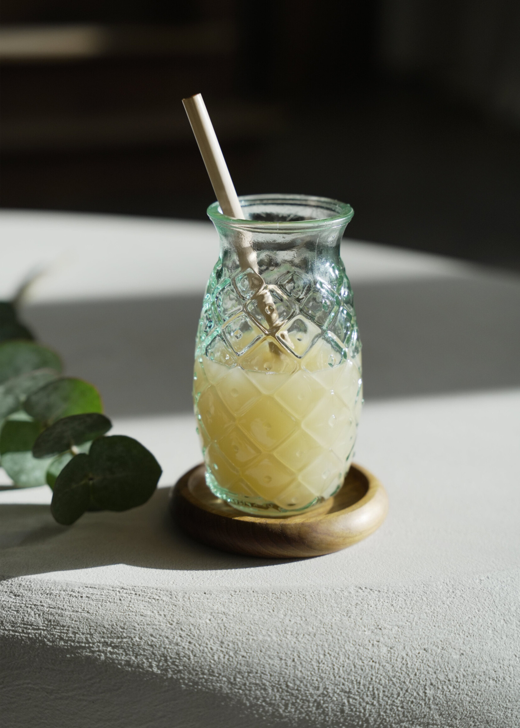 Bazar Bizar Antwerp The Pineapple Glass - Blue - L