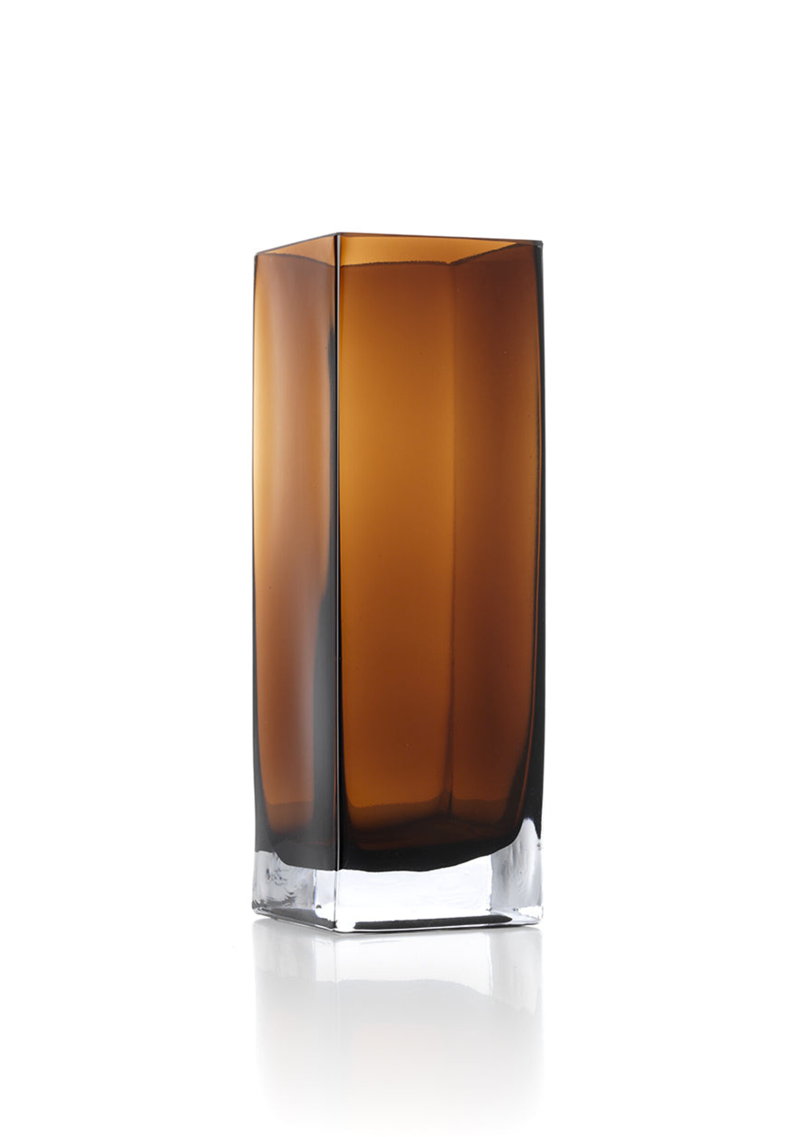 Bazar Bizar Antwerp The Amber Cuboid Vase - Amber - L