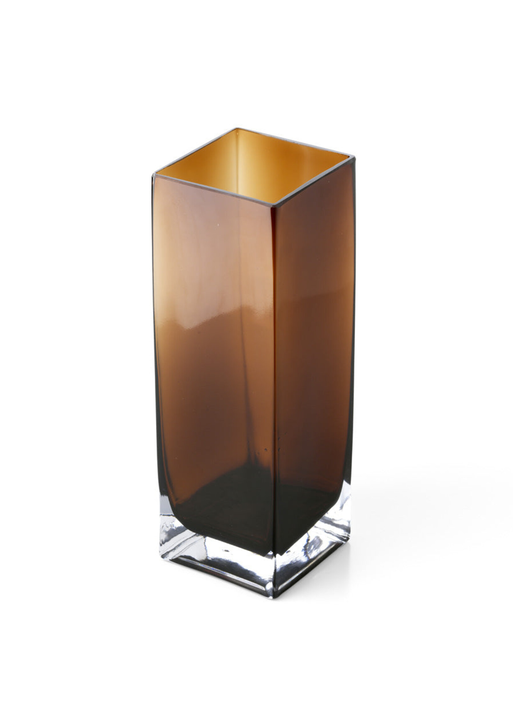 Bazar Bizar Antwerp The Amber Cuboid Vase - Amber - L