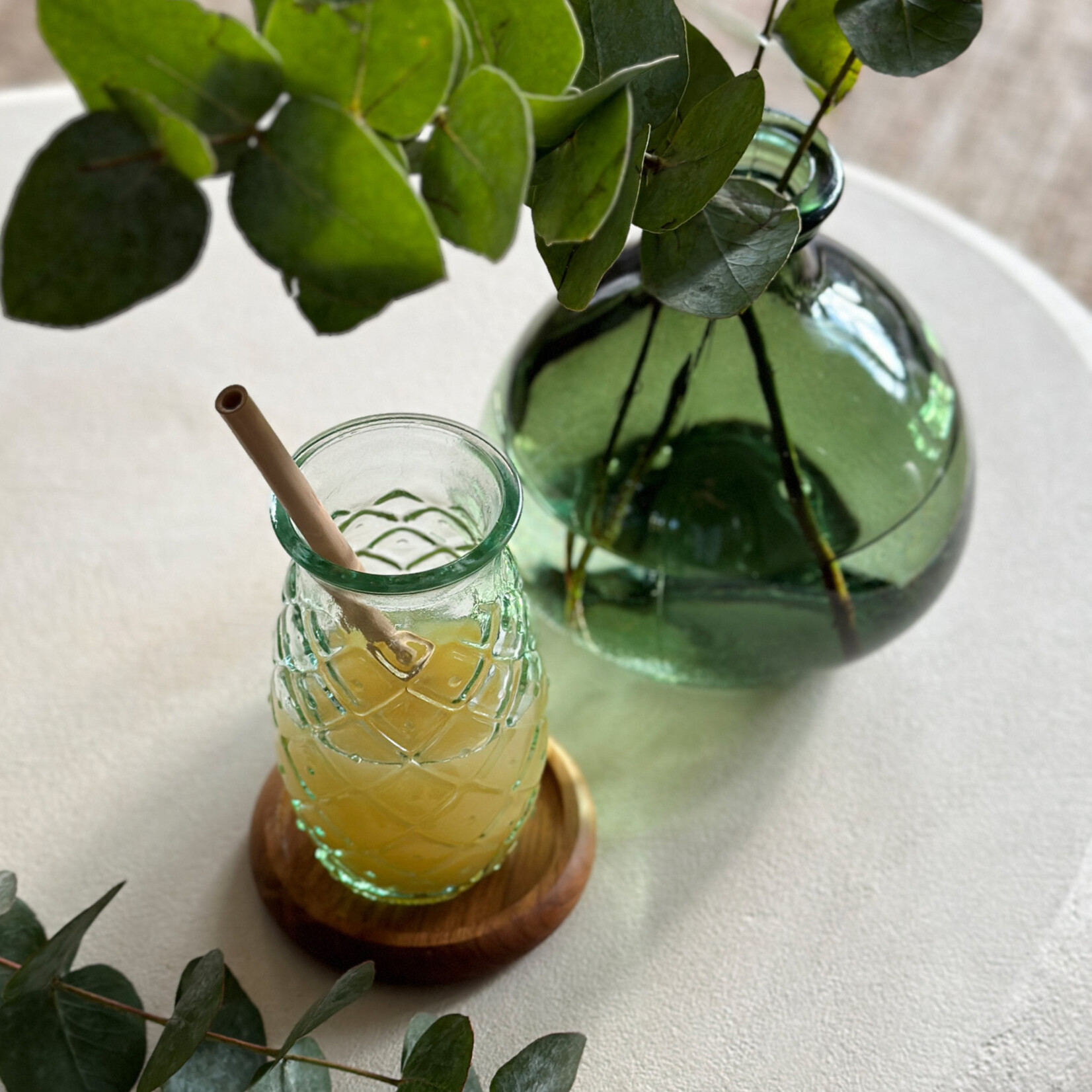 Bazar Bizar Antwerp The Pineapple Glass - Blue - L