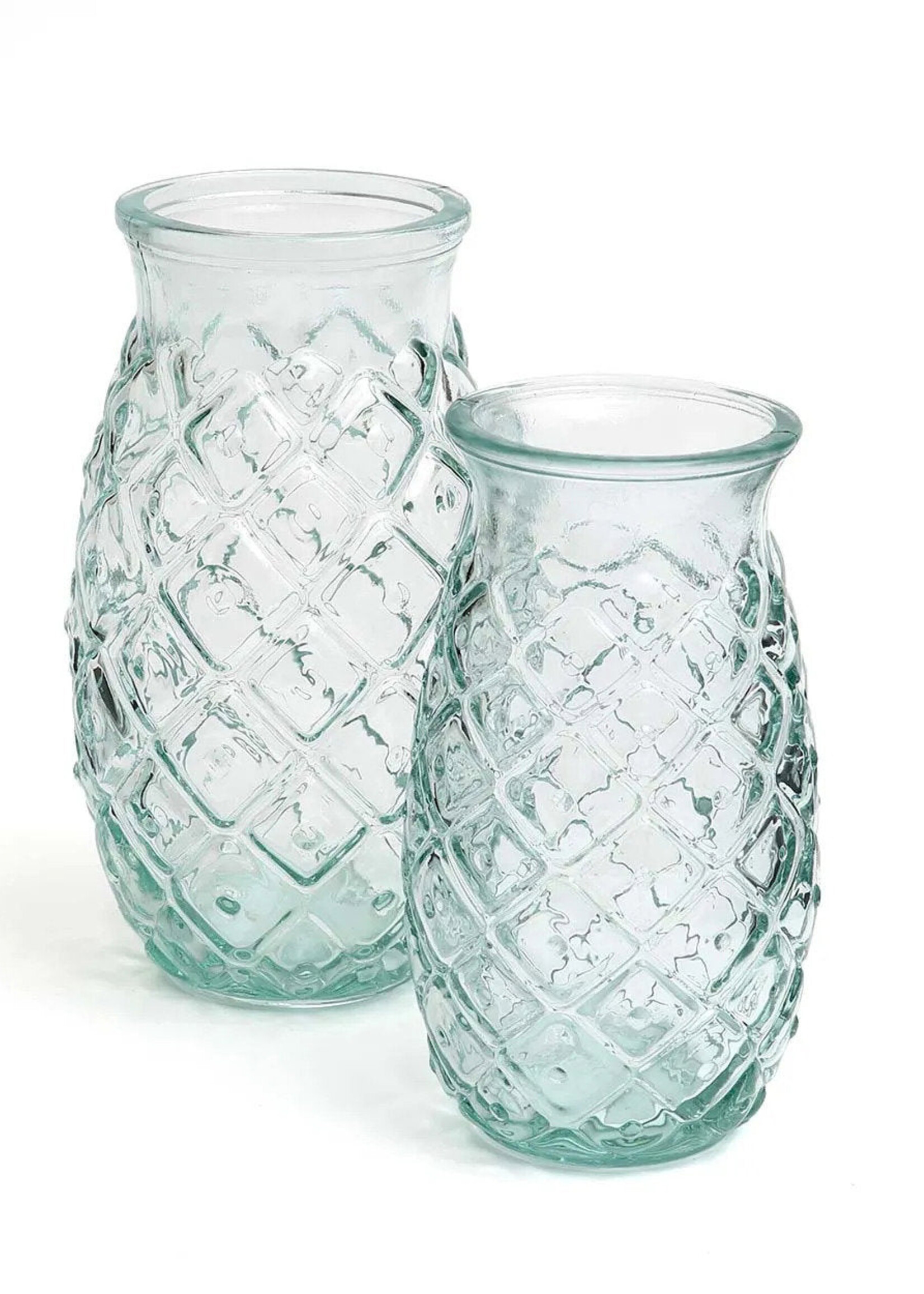 Bazar Bizar Antwerp The Pineapple Glass - Blue - L