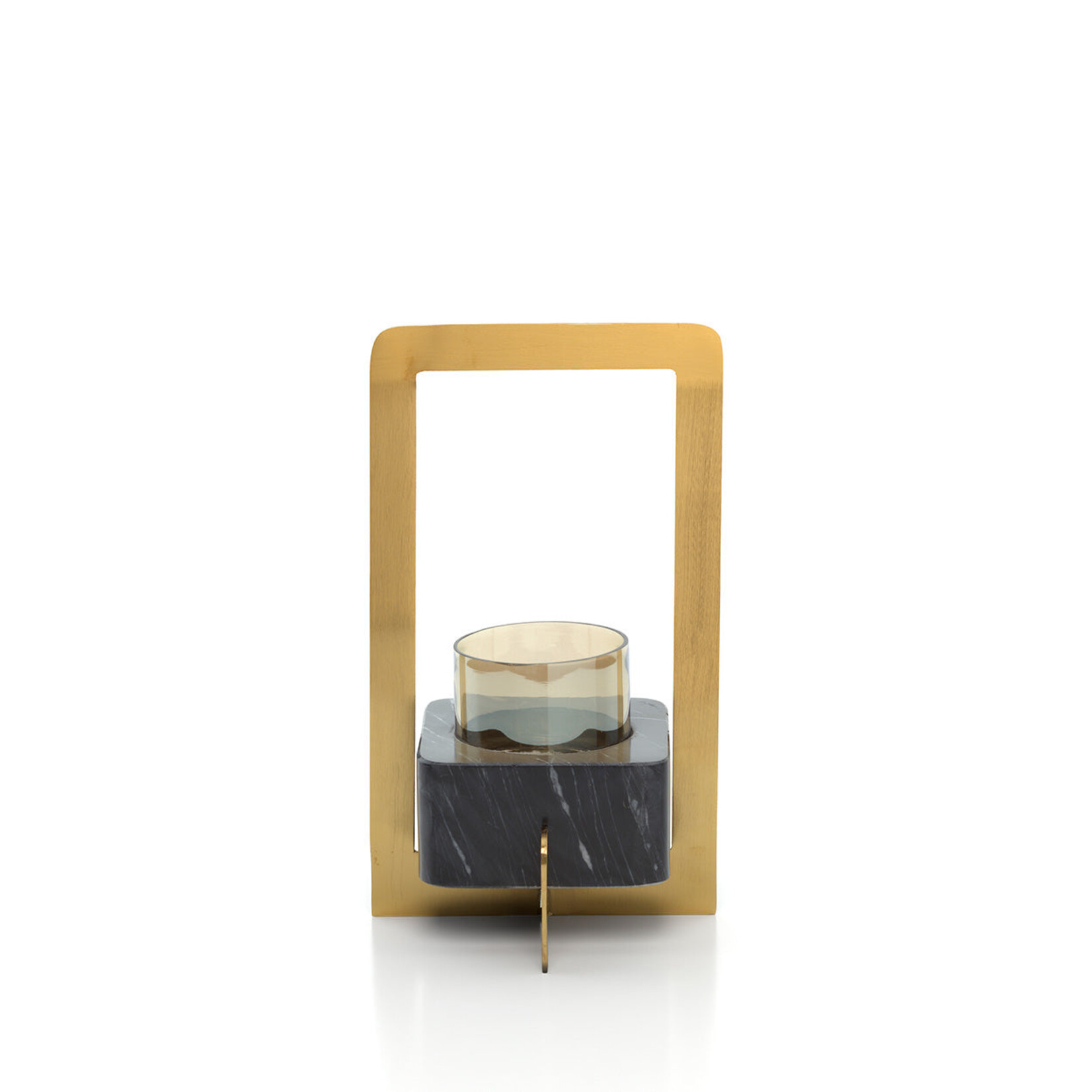 Bazar Bizar Antwerp The Marbre d’Or Candle Holder - Gold Black - L