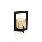 Bazar Bizar Antwerp The Hurricane Framed Candle Holder - Black - M