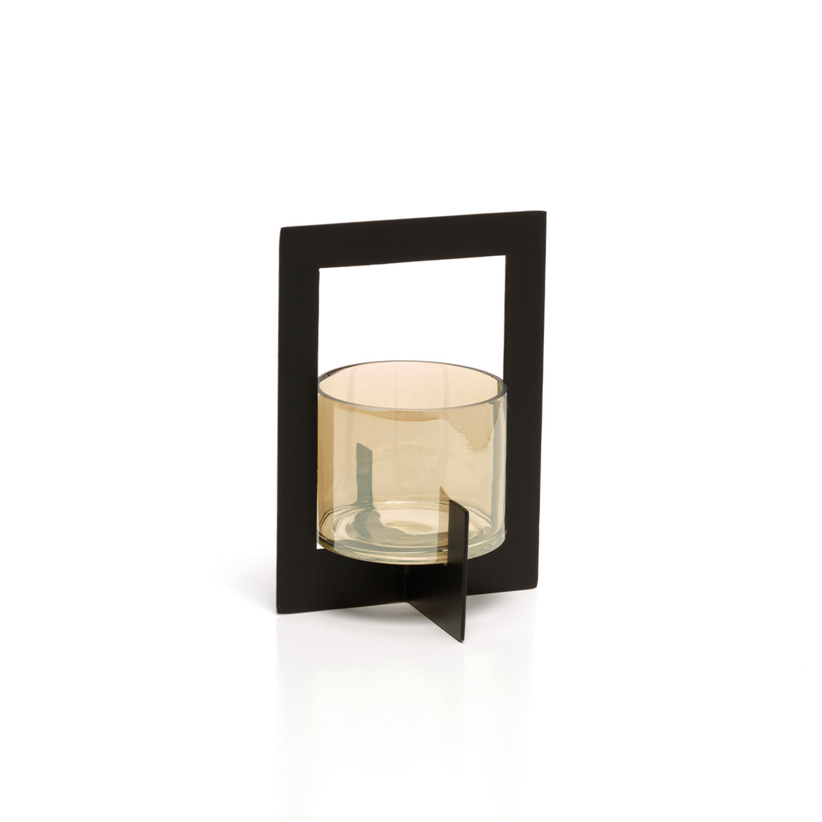 Bazar Bizar Antwerp The Hurricane Framed Candle Holder - Black - M