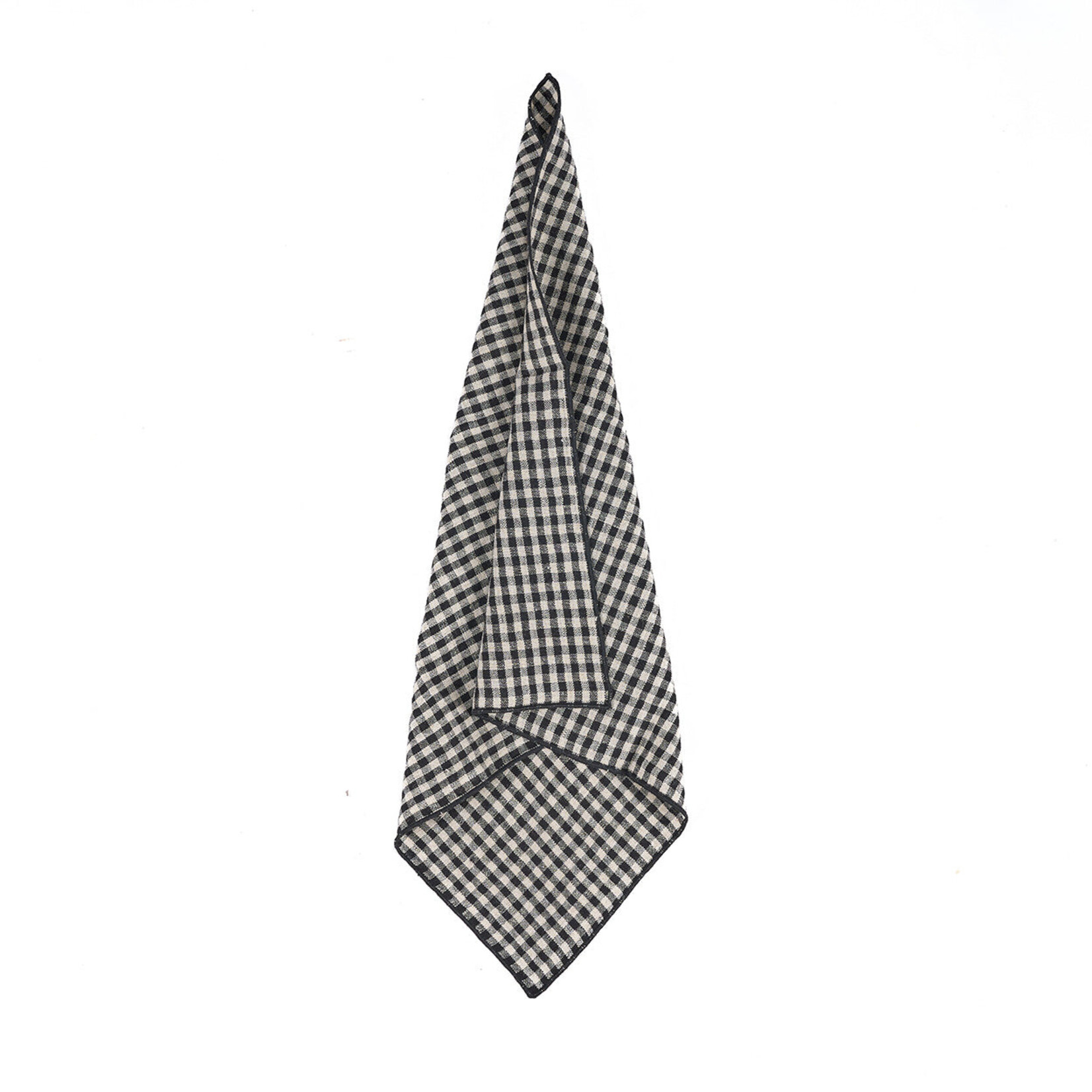 Bazar Bizar Antwerp The Picknick Napkin - Natural Black - 45x45