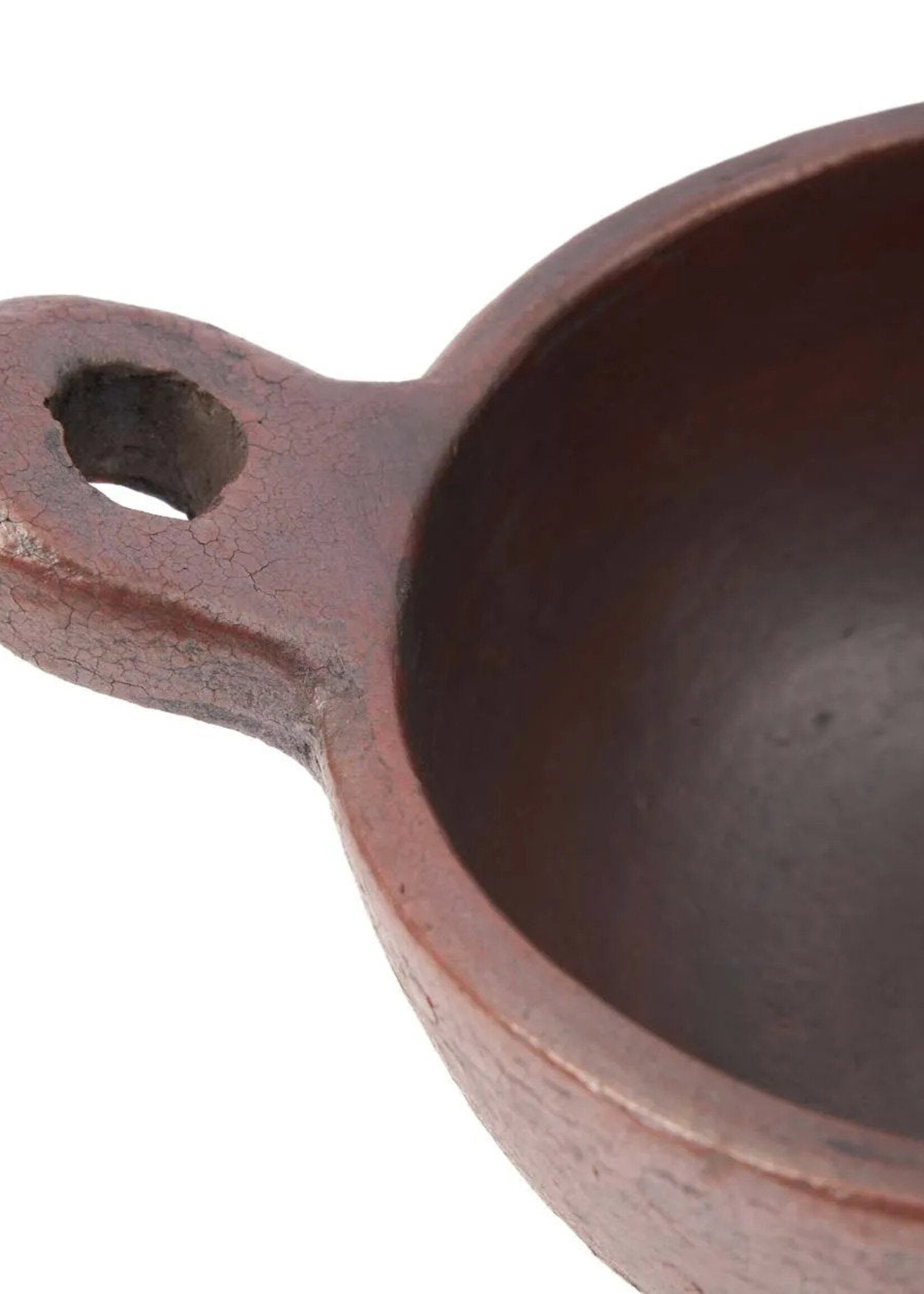 Bazar Bizar Antwerp The Ethnic Bowl with Handle - Terracotta - M