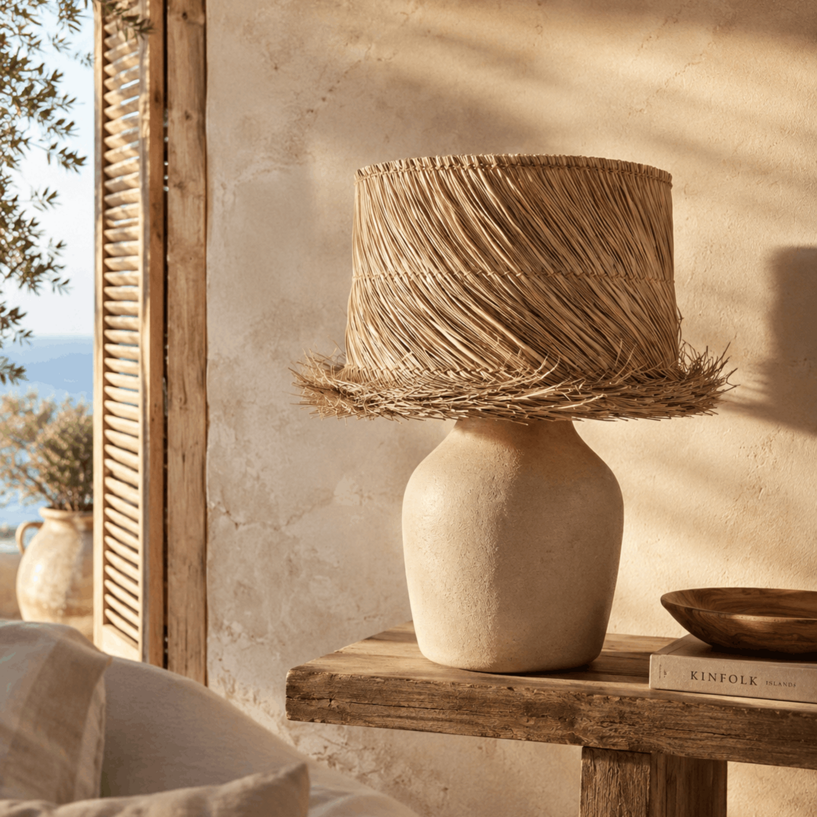 Bazar Bizar Antwerp The Pandan Table Lamp Shade - Natural