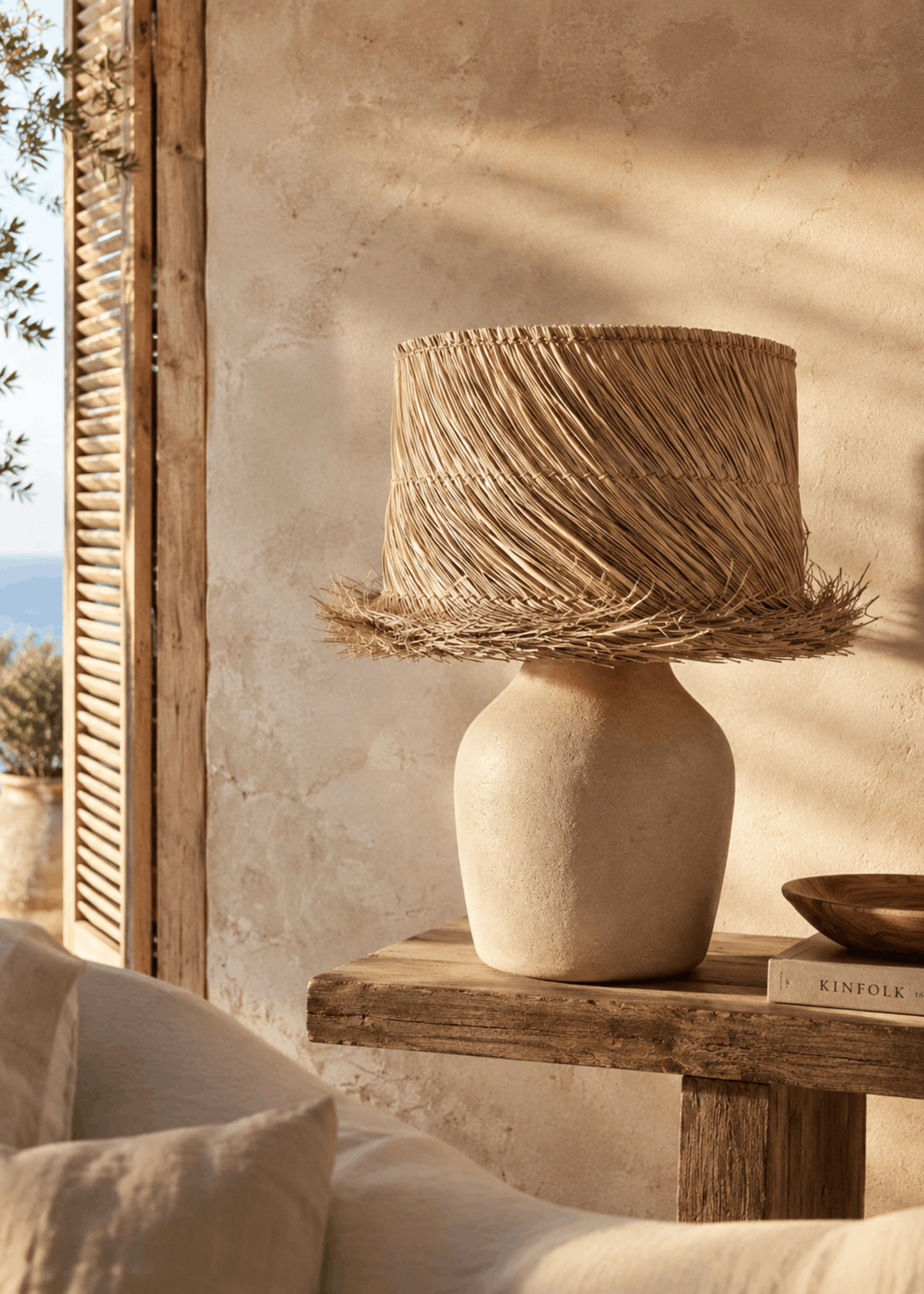 Bazar Bizar Antwerp The Pandan Table Lamp Shade - Natural