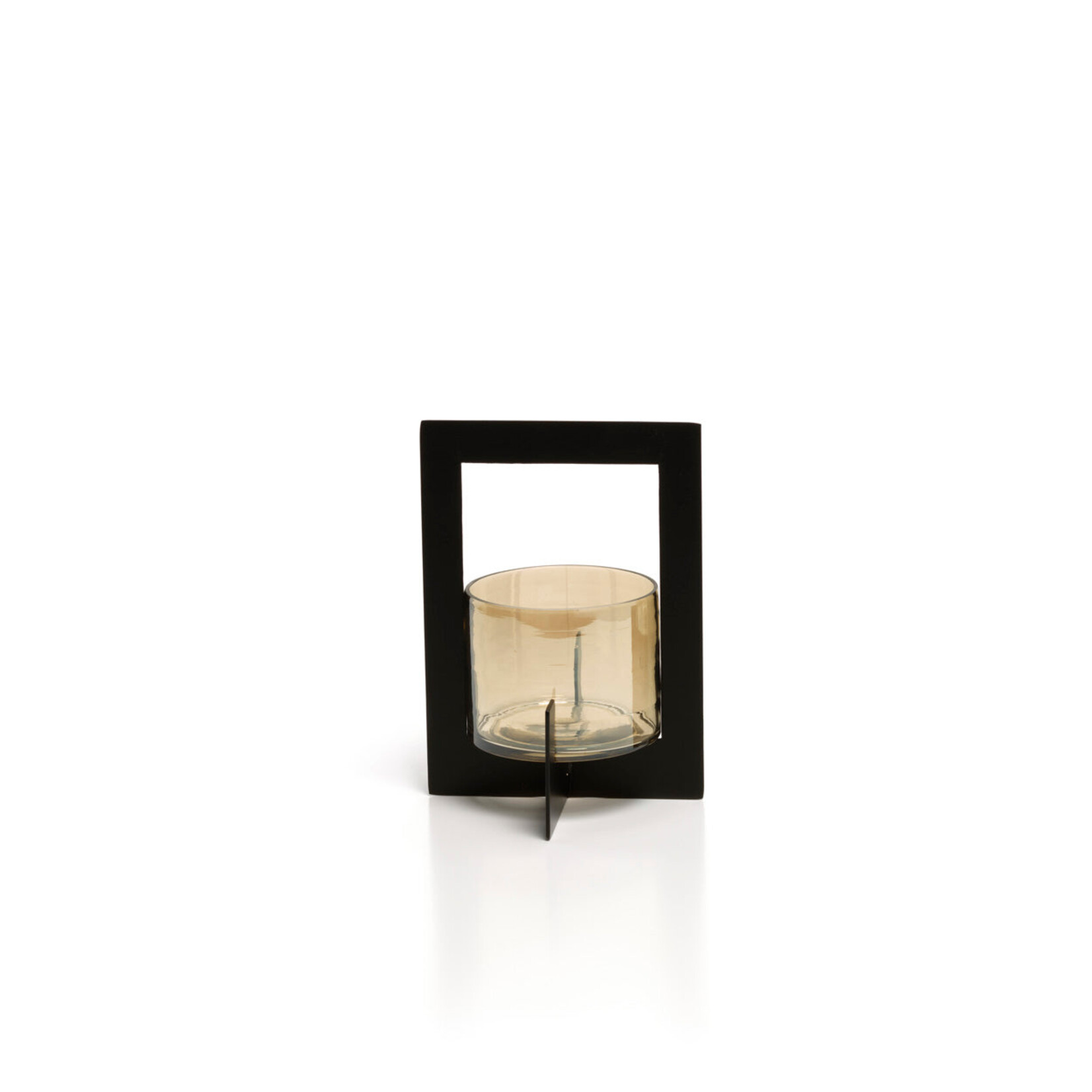 Bazar Bizar Antwerp The Hurricane Framed Candle Holder - Black - M