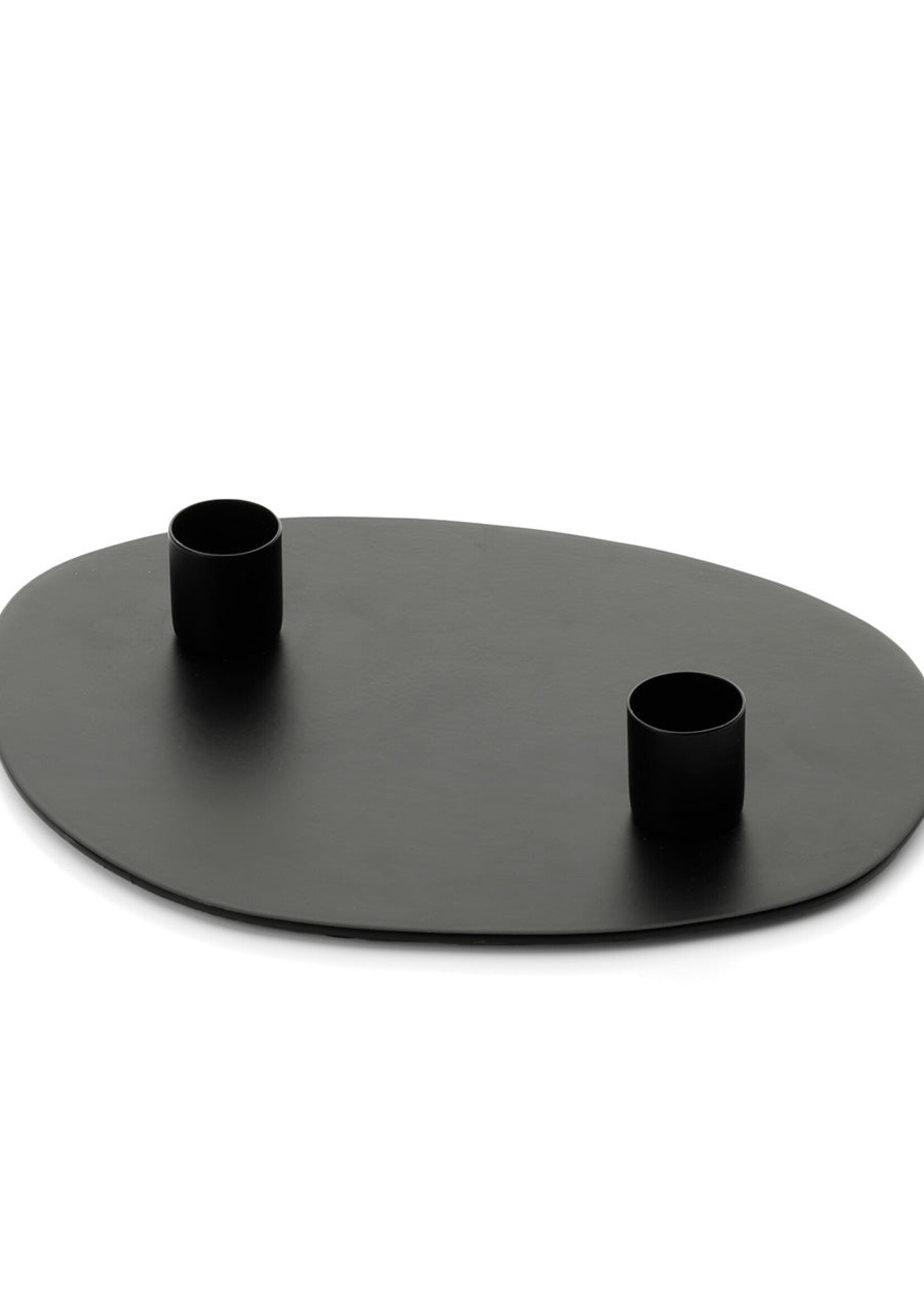 Bazar Bizar Antwerp The Glowpad Candle Holder - Black - M