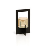 Bazar Bizar Antwerp The Hurricane Framed Candle Holder - Black - L