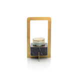 Bazar Bizar Antwerp The Marbre d’Or Candle Holder - Gold Black - M