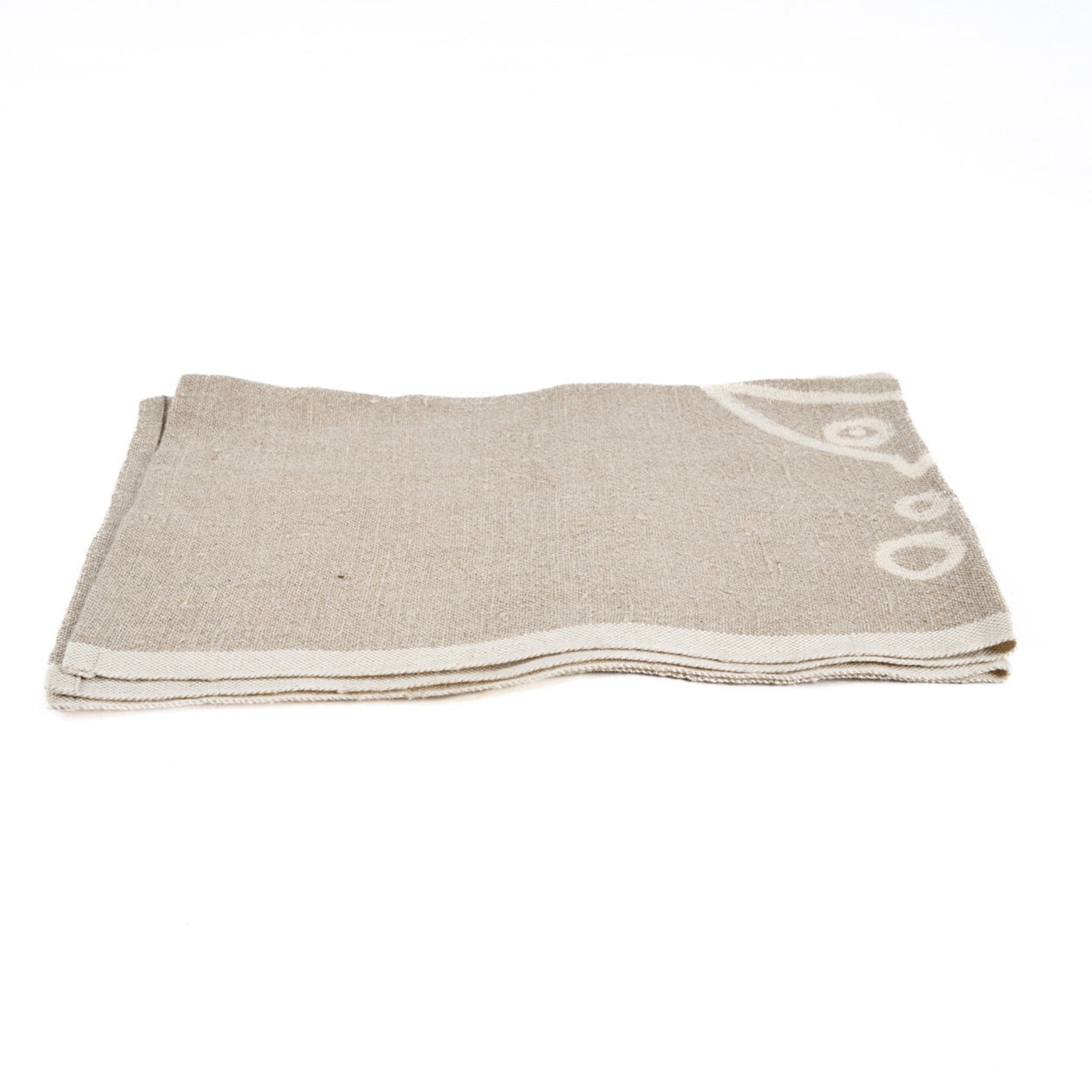 Bazar Bizar Antwerp The Linen Fish Kitchen Towel - Natural White - 50x70