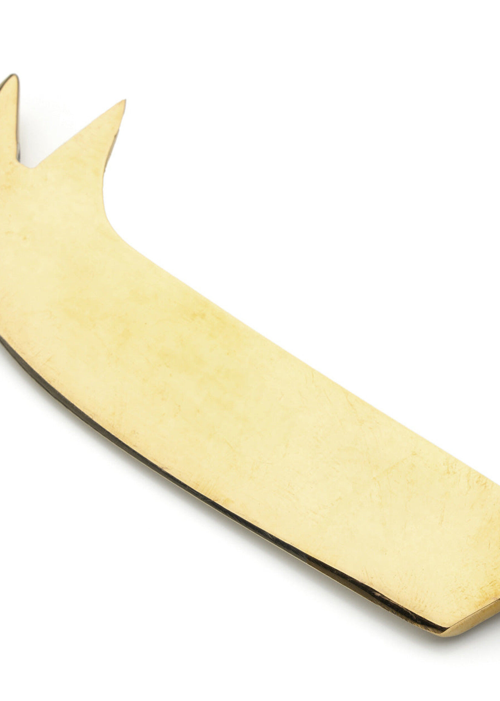 Bazar Bizar Antwerp The Palm Tree Cheese Knife - Gold