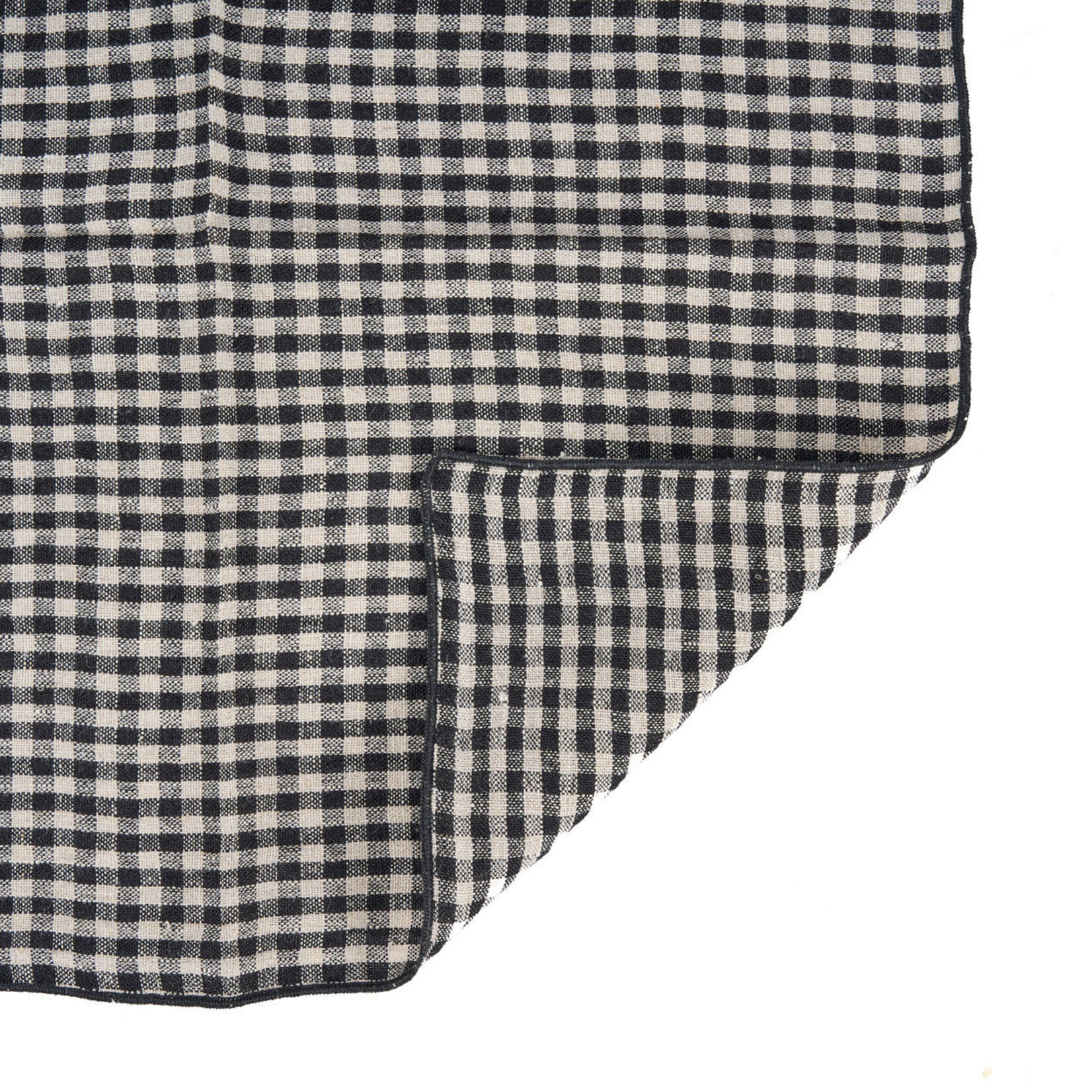 Bazar Bizar Antwerp The Picknick Napkin - Natural Black - 45x45