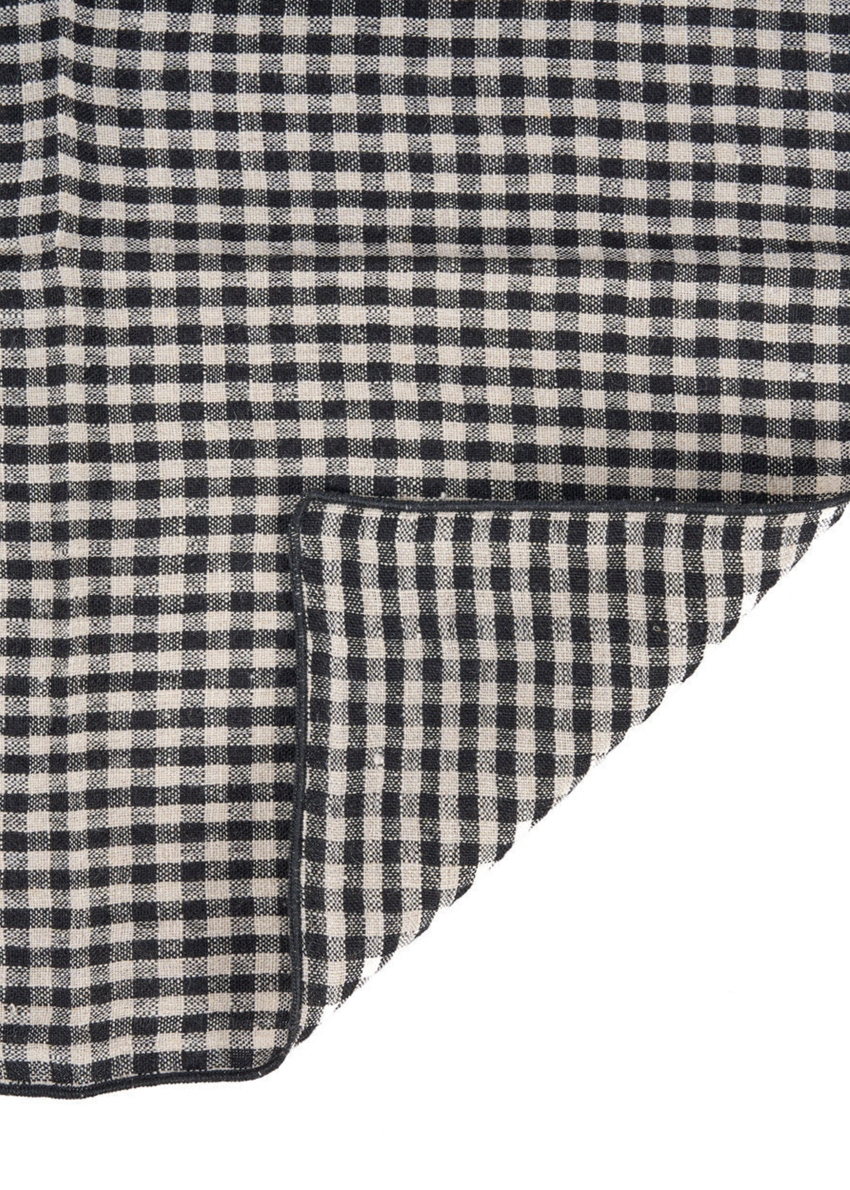 Bazar Bizar Antwerp The Picknick Napkin - Natural Black - 45x45