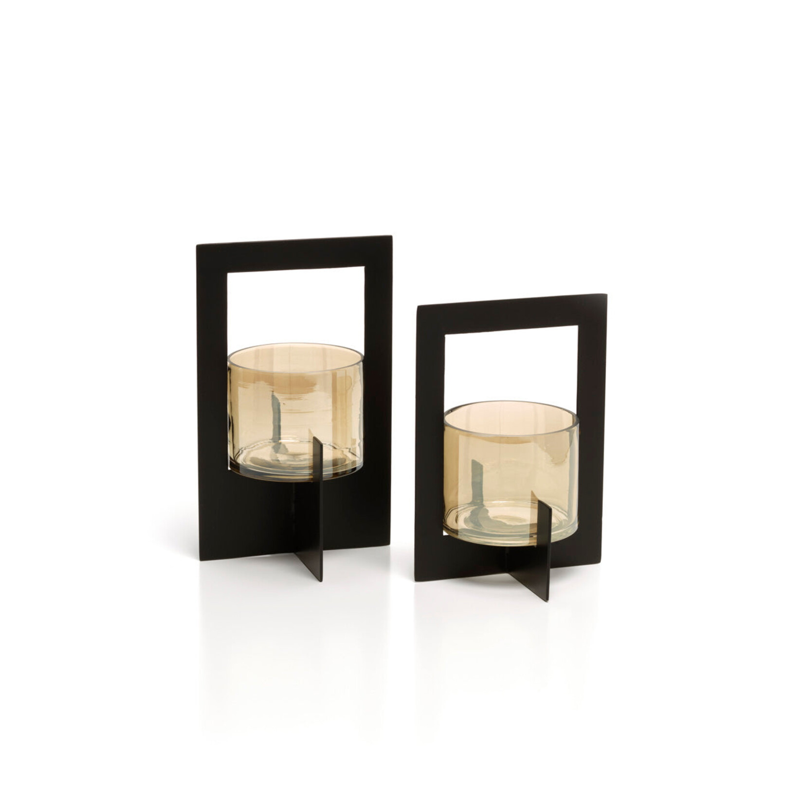 Bazar Bizar Antwerp The Hurricane Framed Candle Holder - Black - M