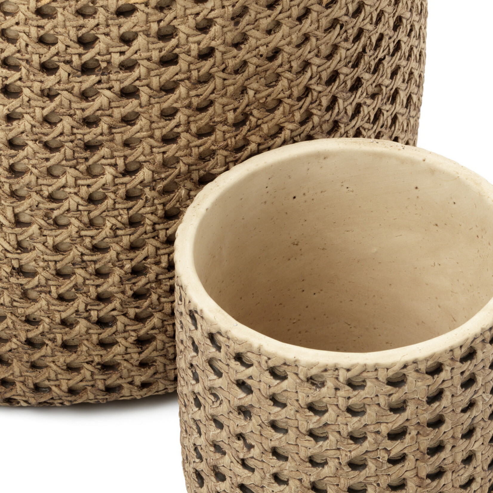 Bazar Bizar Antwerp The RattanRock Planter - Natural - XL
