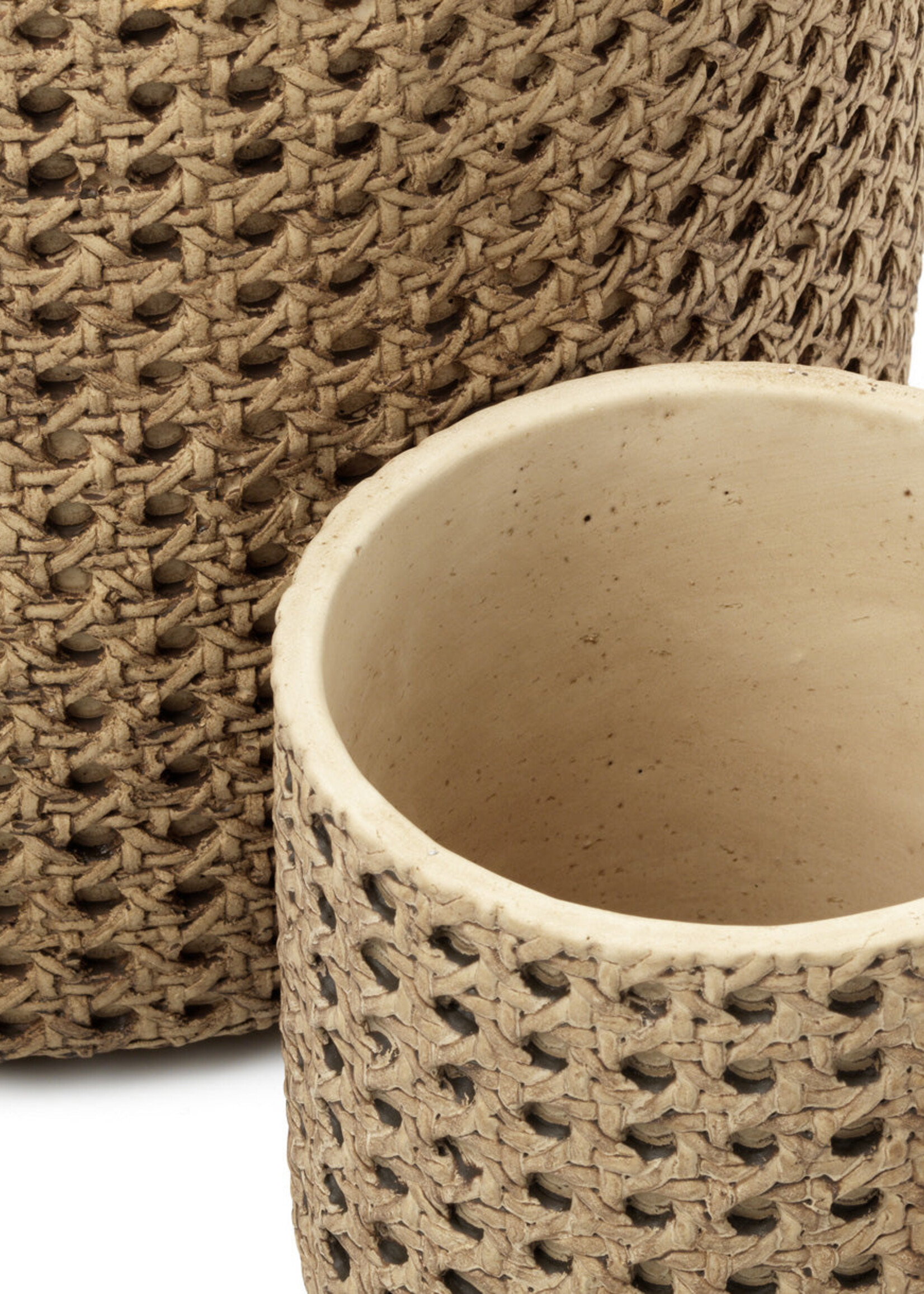Bazar Bizar Antwerp The RattanRock Planter - Natural - XL