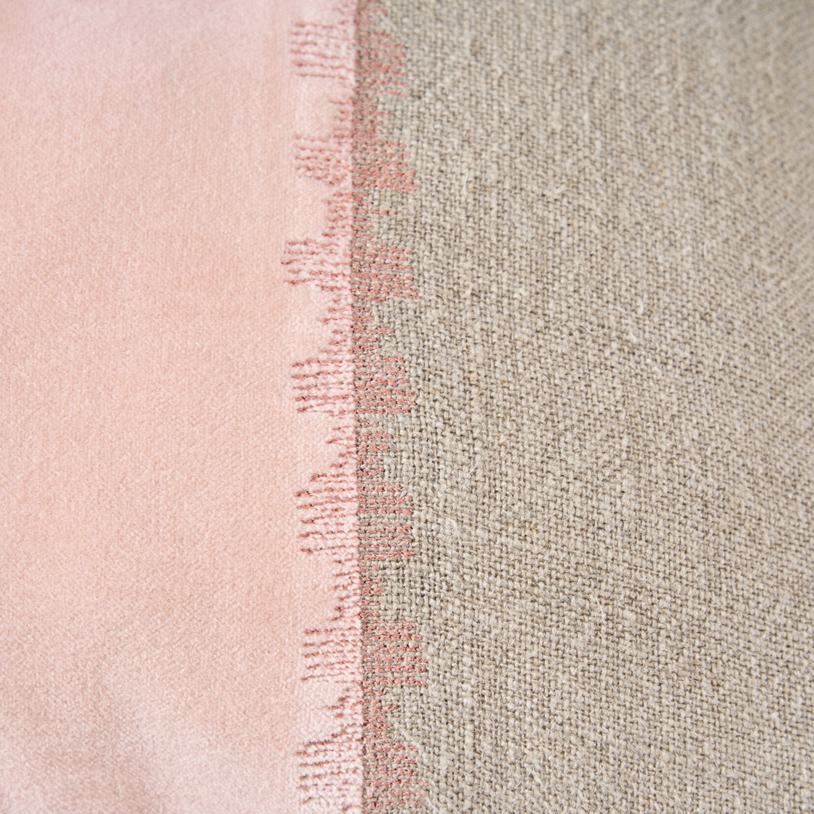 Bazar Bizar Antwerp The Velvet Divorce Cushion Cover - Natural Pink - 30x50