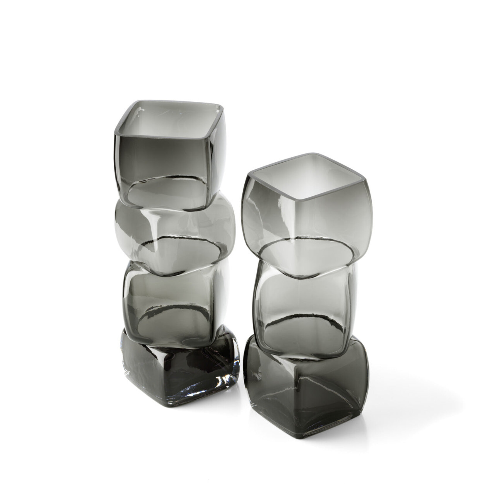 Bazar Bizar Antwerp The Cubes Vase - Dark Grey - M