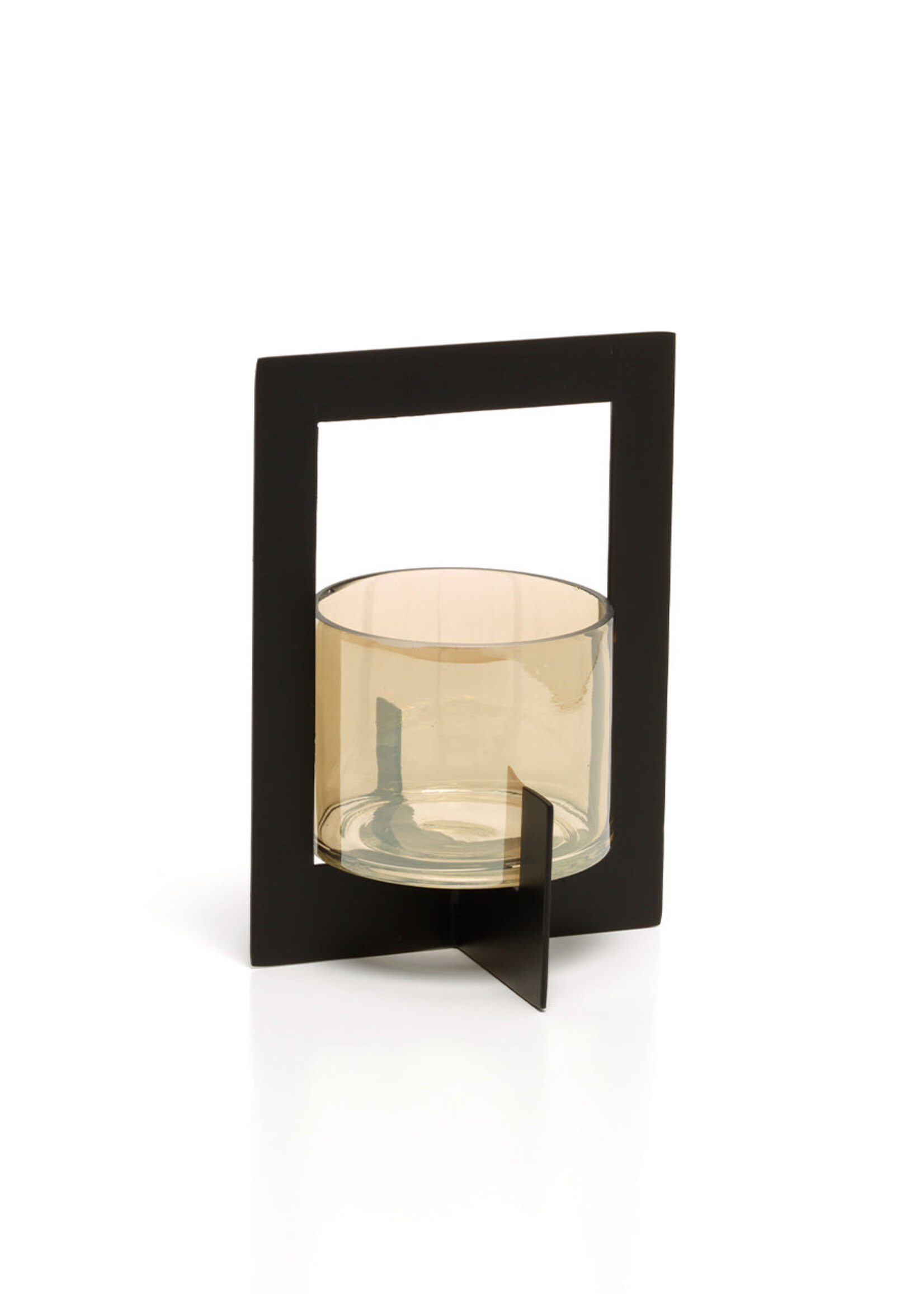 Bazar Bizar Antwerp The Hurricane Framed Candle Holder - Black - M