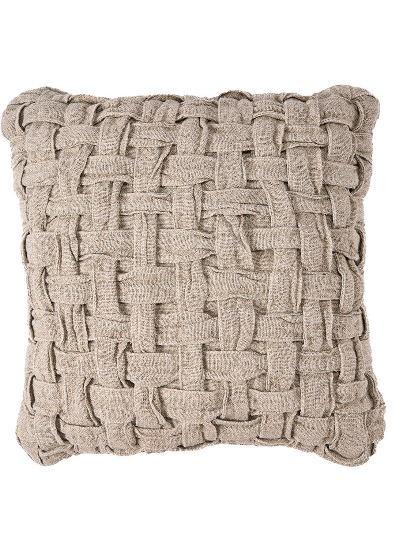 Bazar Bizar Antwerp The Linen Crosier Cushion Cover - Natural