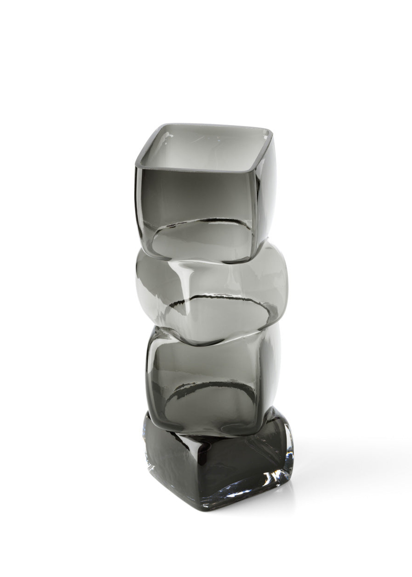 Bazar Bizar Antwerp The Cubes Vase - Dark Grey - L