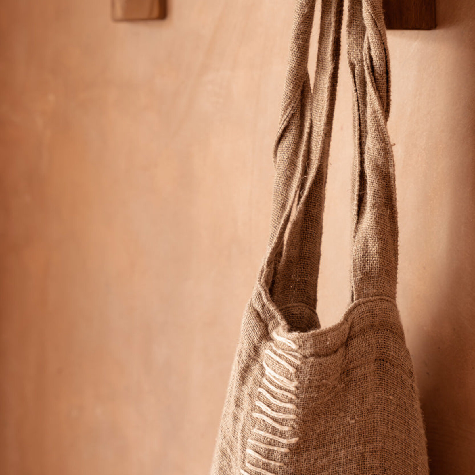 Bazar Bizar Antwerp The Tote-ally Linen Shopper - Natural