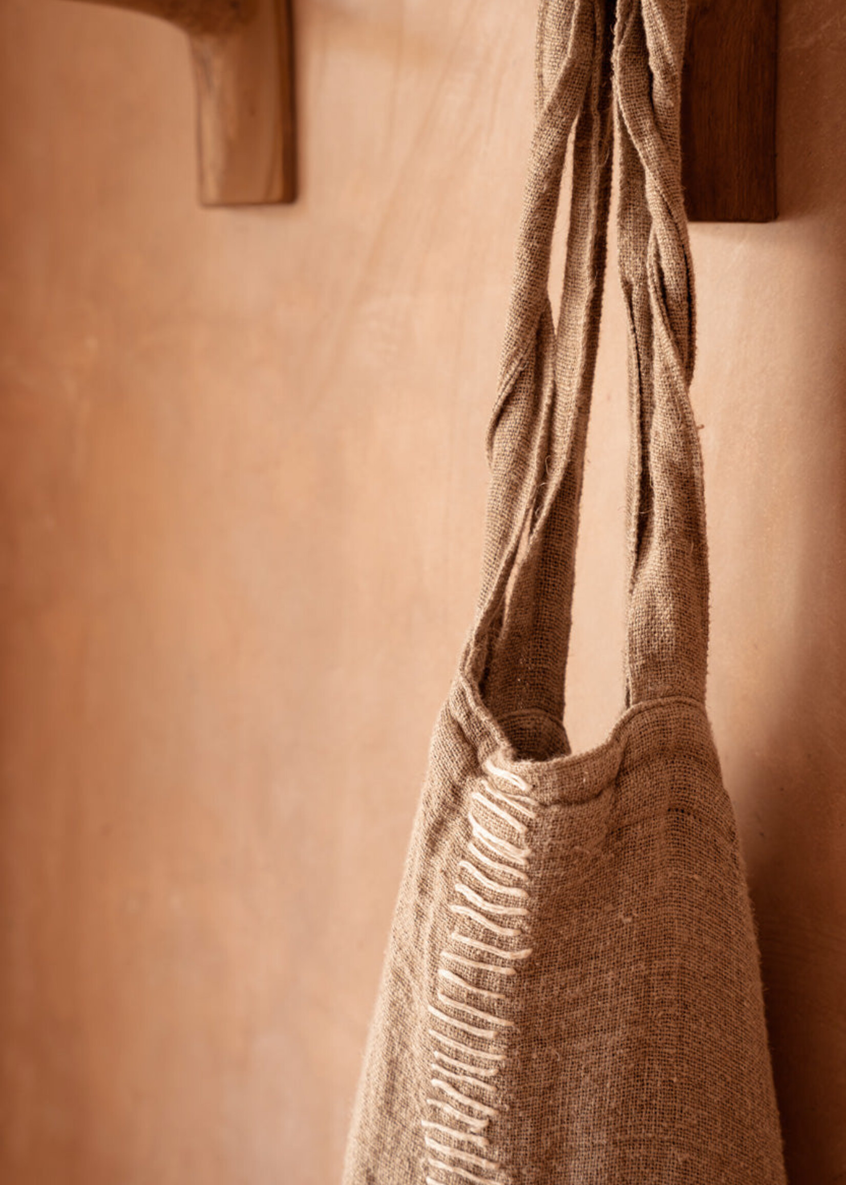 Bazar Bizar Antwerp The Tote-ally Linen Shopper - Natural