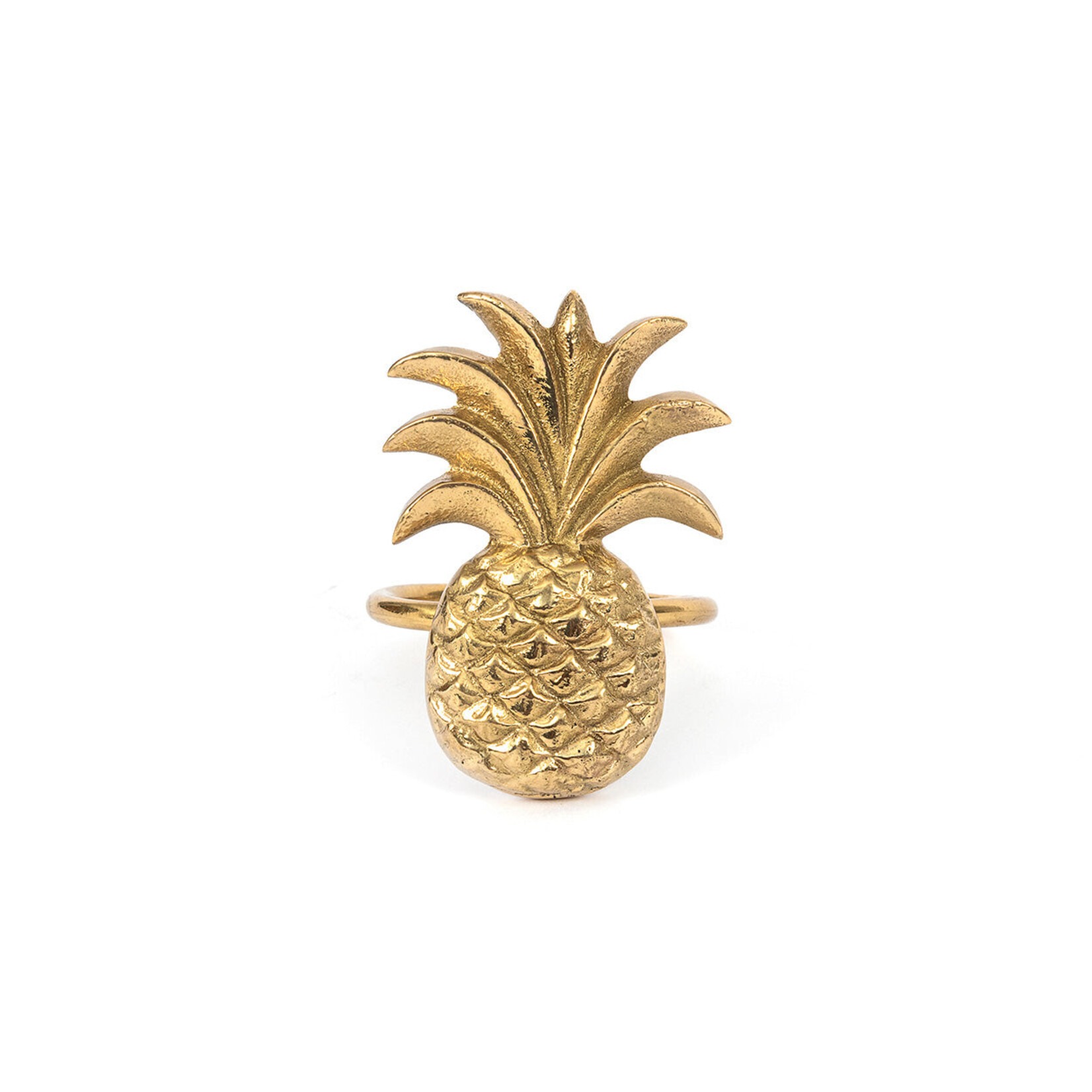 Bazar Bizar Antwerp The Pineapple Napkin Ring - Gold