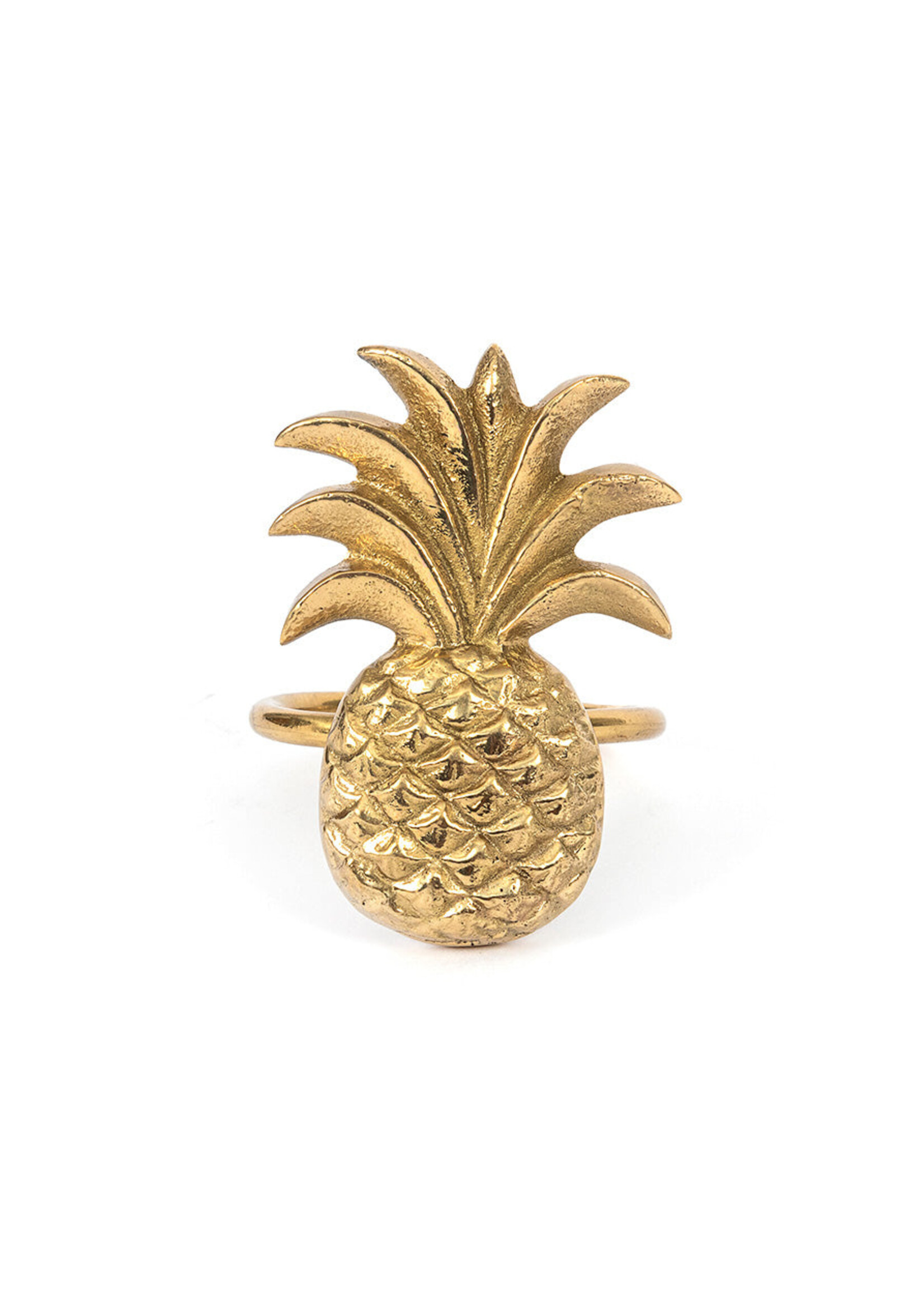 Bazar Bizar Antwerp The Pineapple Napkin Ring - Gold