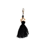 Bazar Bizar Antwerp The Cowrie Tassel Keychain - Black