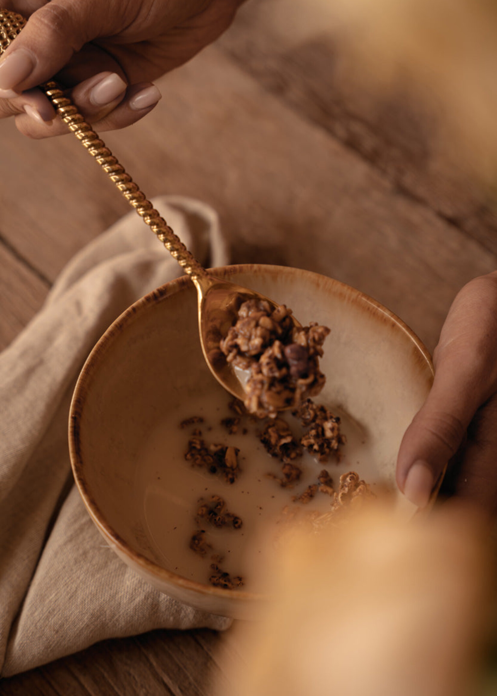 Bazar Bizar Antwerp The Pineapple Spoon - Gold