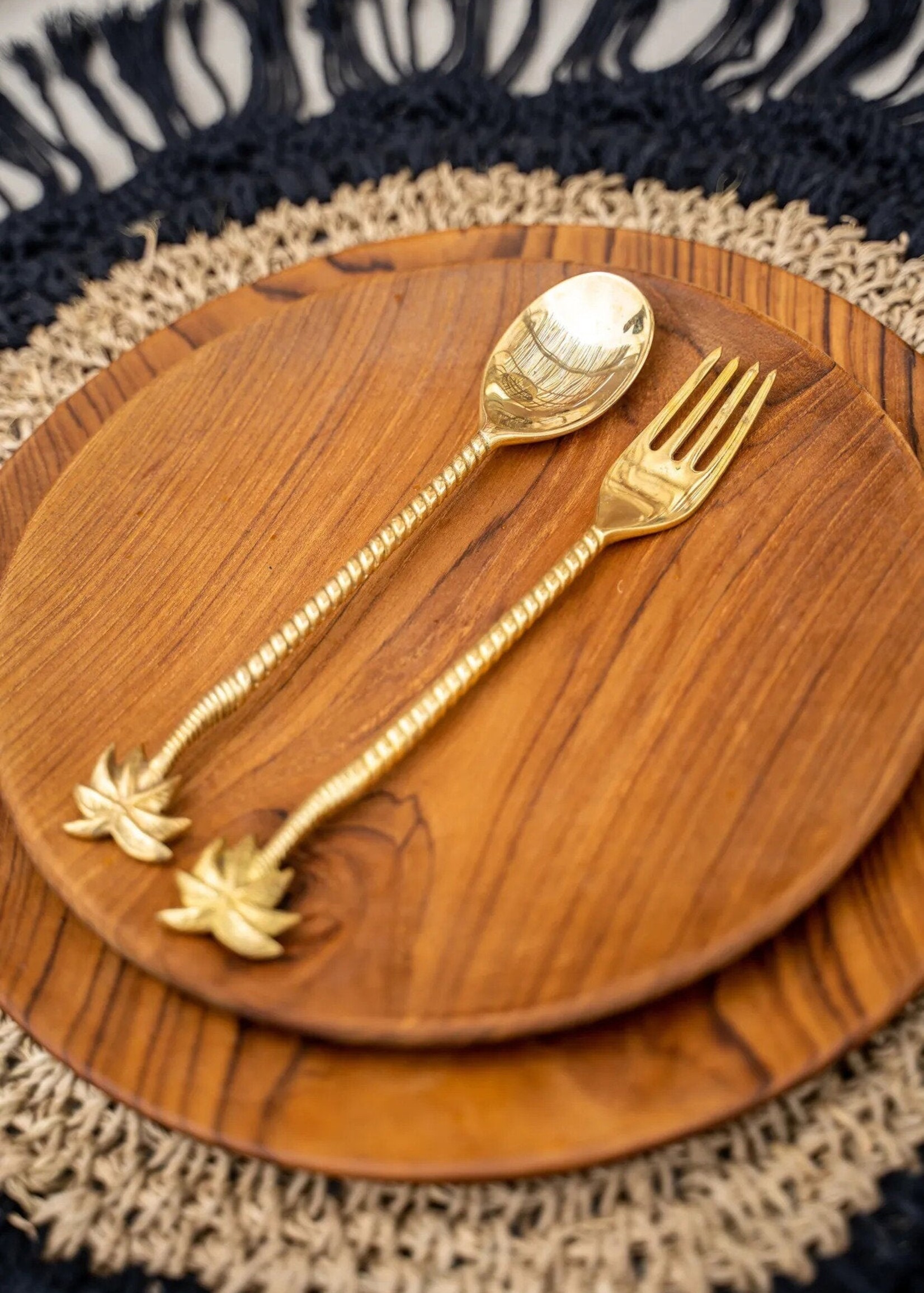 Bazar Bizar Antwerp The Palm Tree Fork - Gold