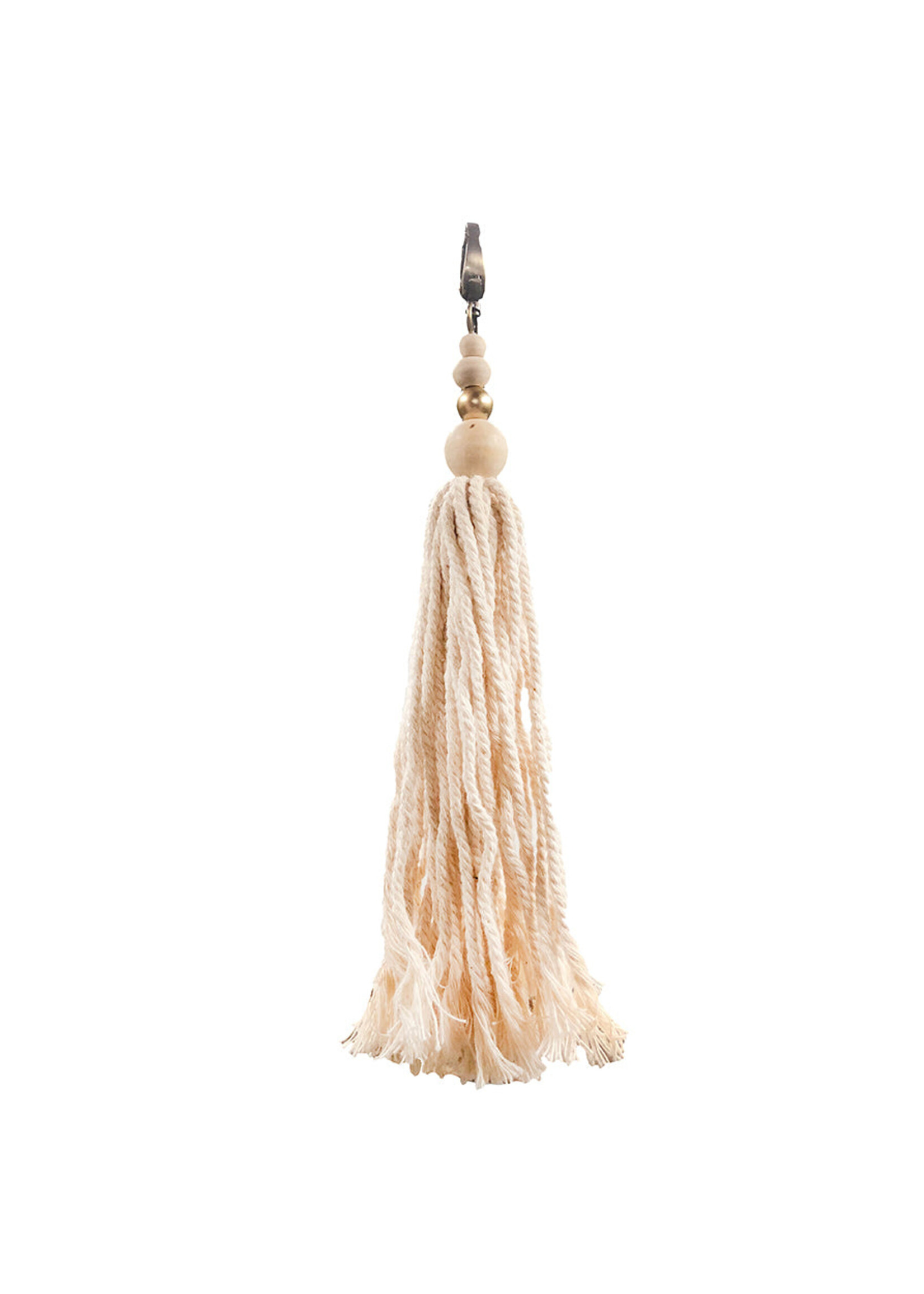 Bazar Bizar Antwerp The Cotton Wood Keychain - Natural