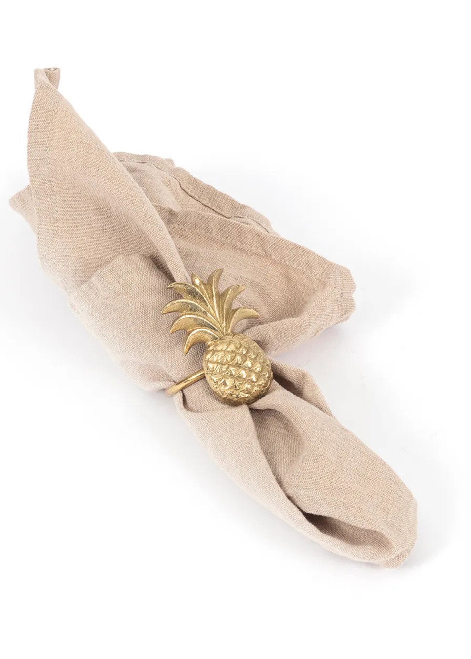 Bazar Bizar Antwerp The Pineapple Napkin Ring - Gold