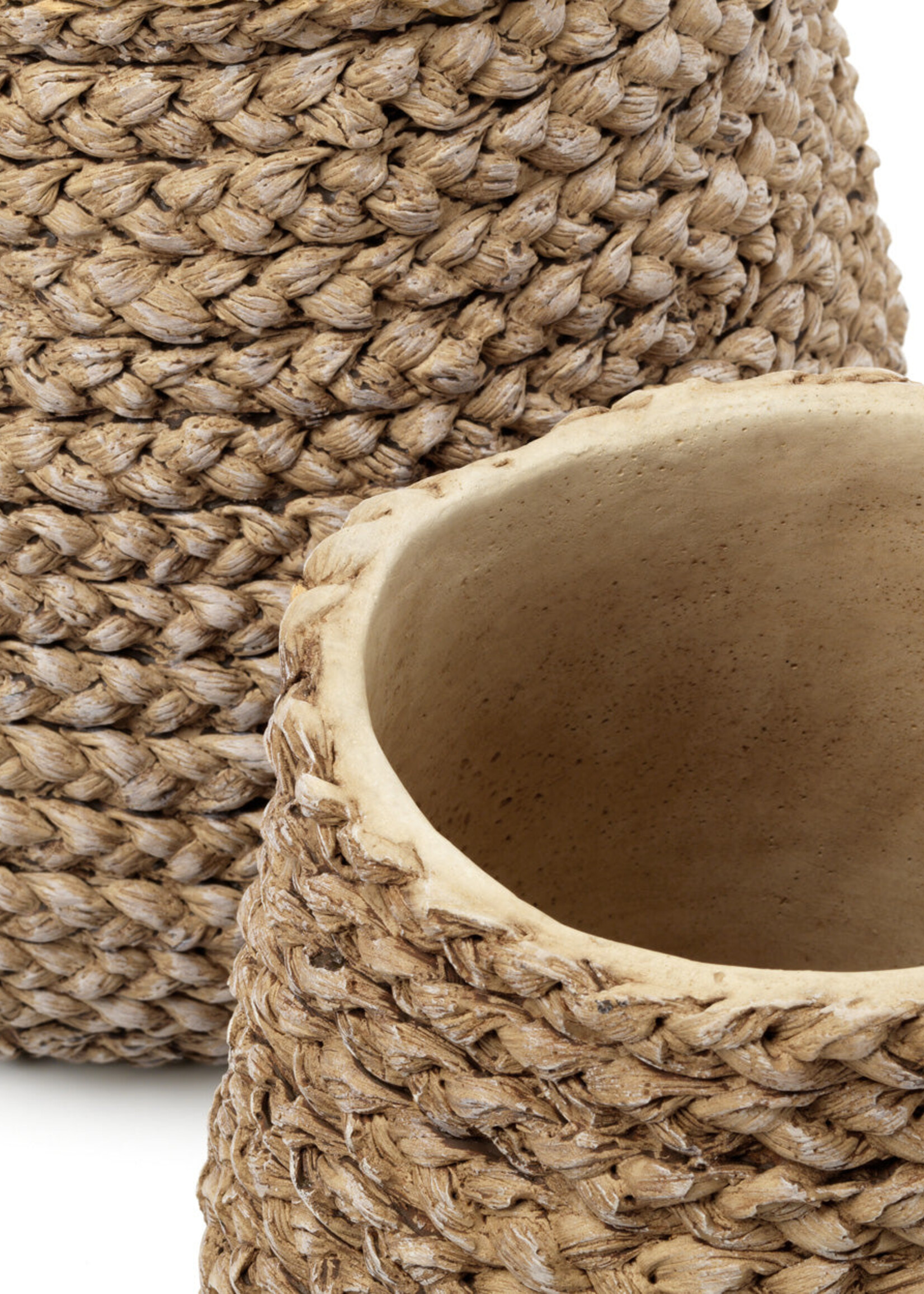 Bazar Bizar Antwerp The Fake Braided Planter - Natural - L