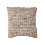 Bazar Bizar Antwerp The Linen Grain Cushion Cover - Natural Black