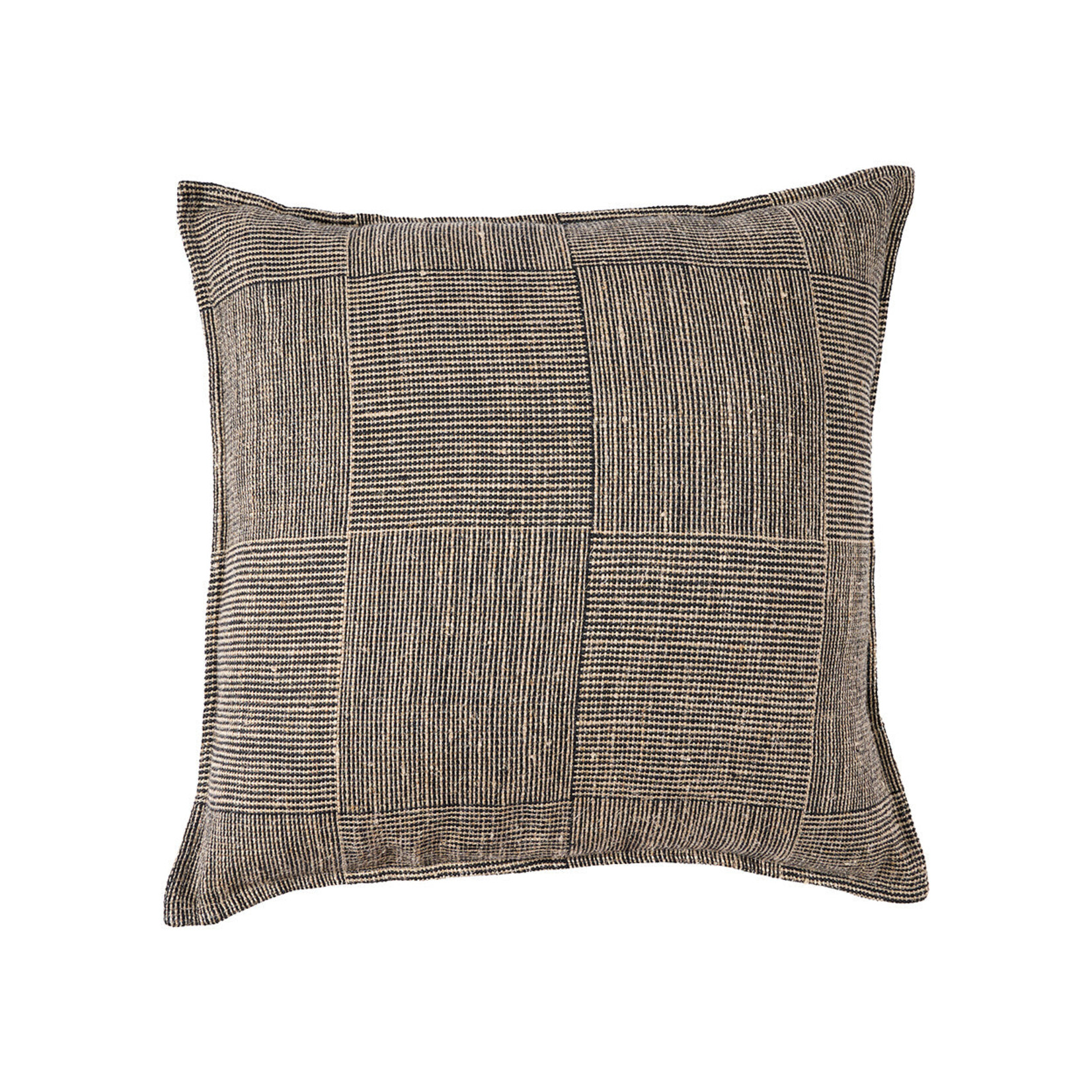 Bazar Bizar Antwerp The Bloc Party Cushion Cover - Black Natural - 50x50