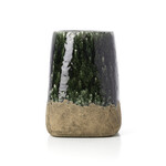 Bazar Bizar Antwerp The Moss Conical Planter - Concrete Green - L