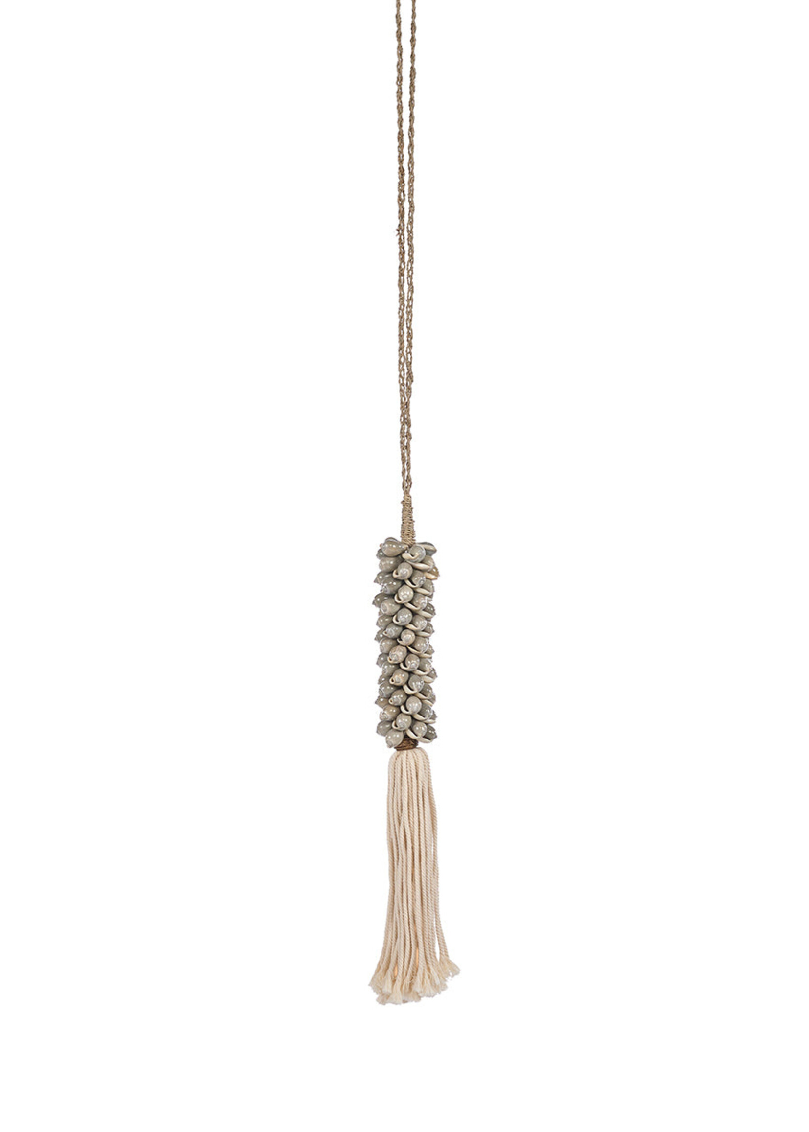 Bazar Bizar Antwerp The Shell & Cotton Tassel - Grey
