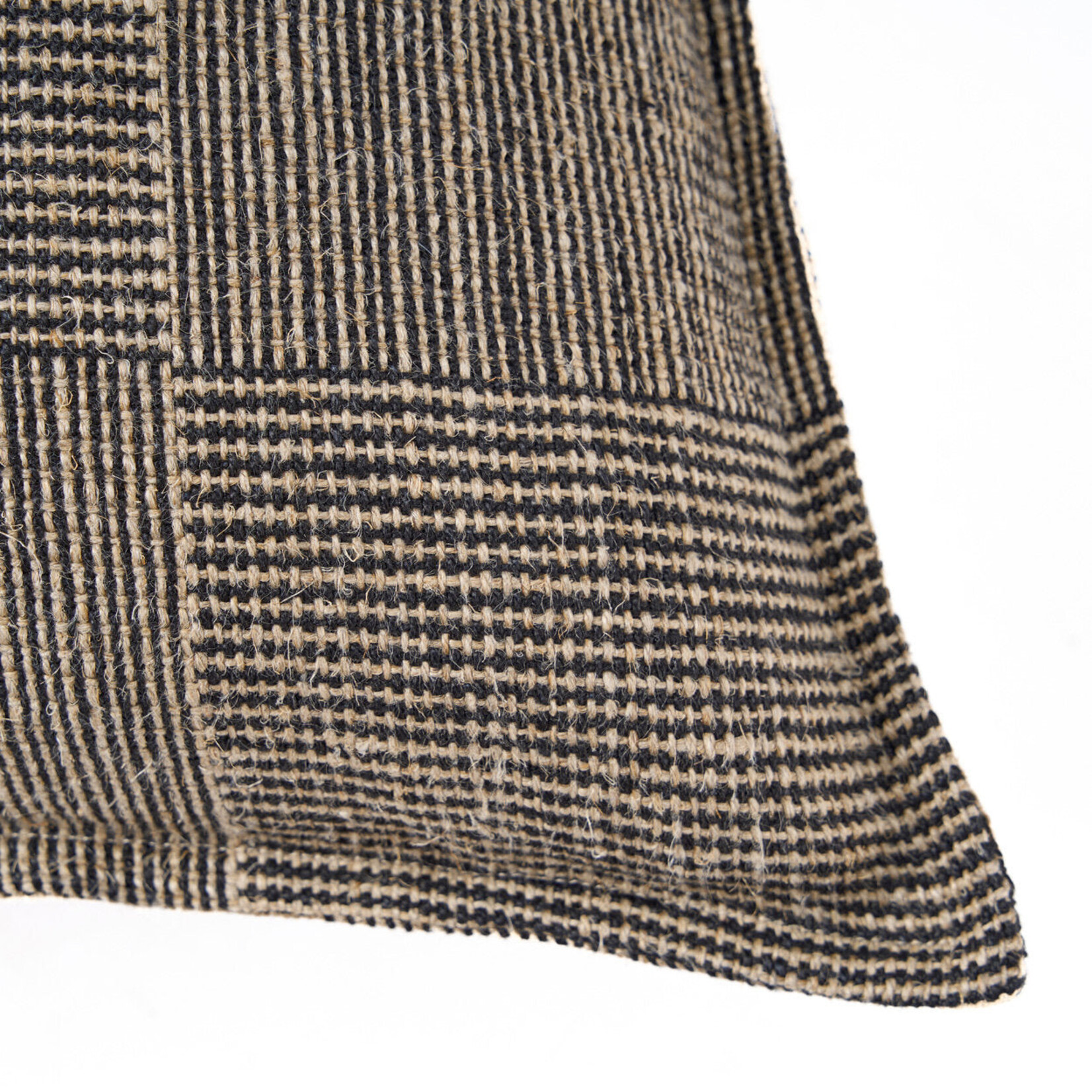 Bazar Bizar Antwerp The Bloc Party Cushion Cover - Black Natural - 50x50