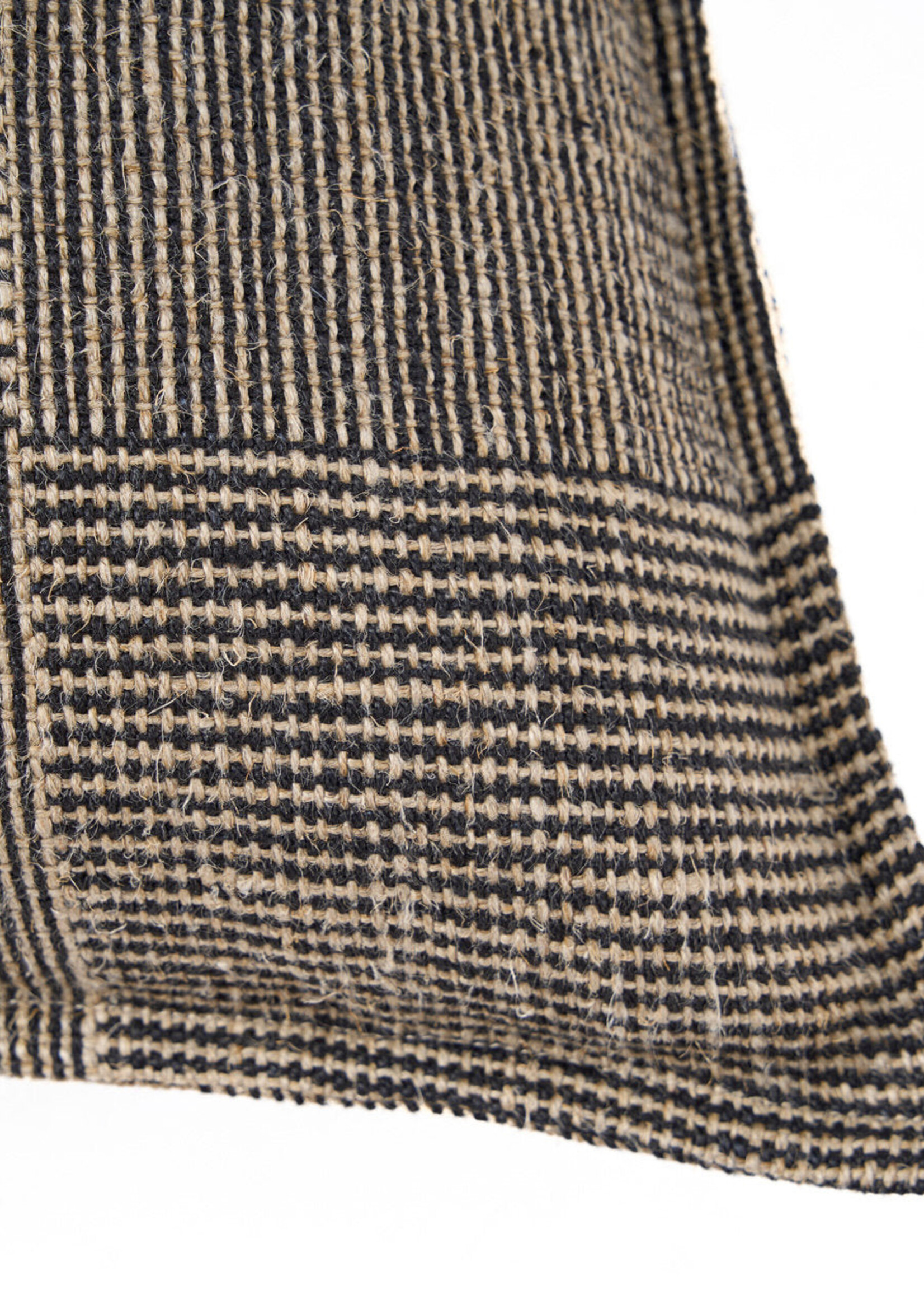 Bazar Bizar Antwerp The Bloc Party Cushion Cover - Black Natural - 50x50
