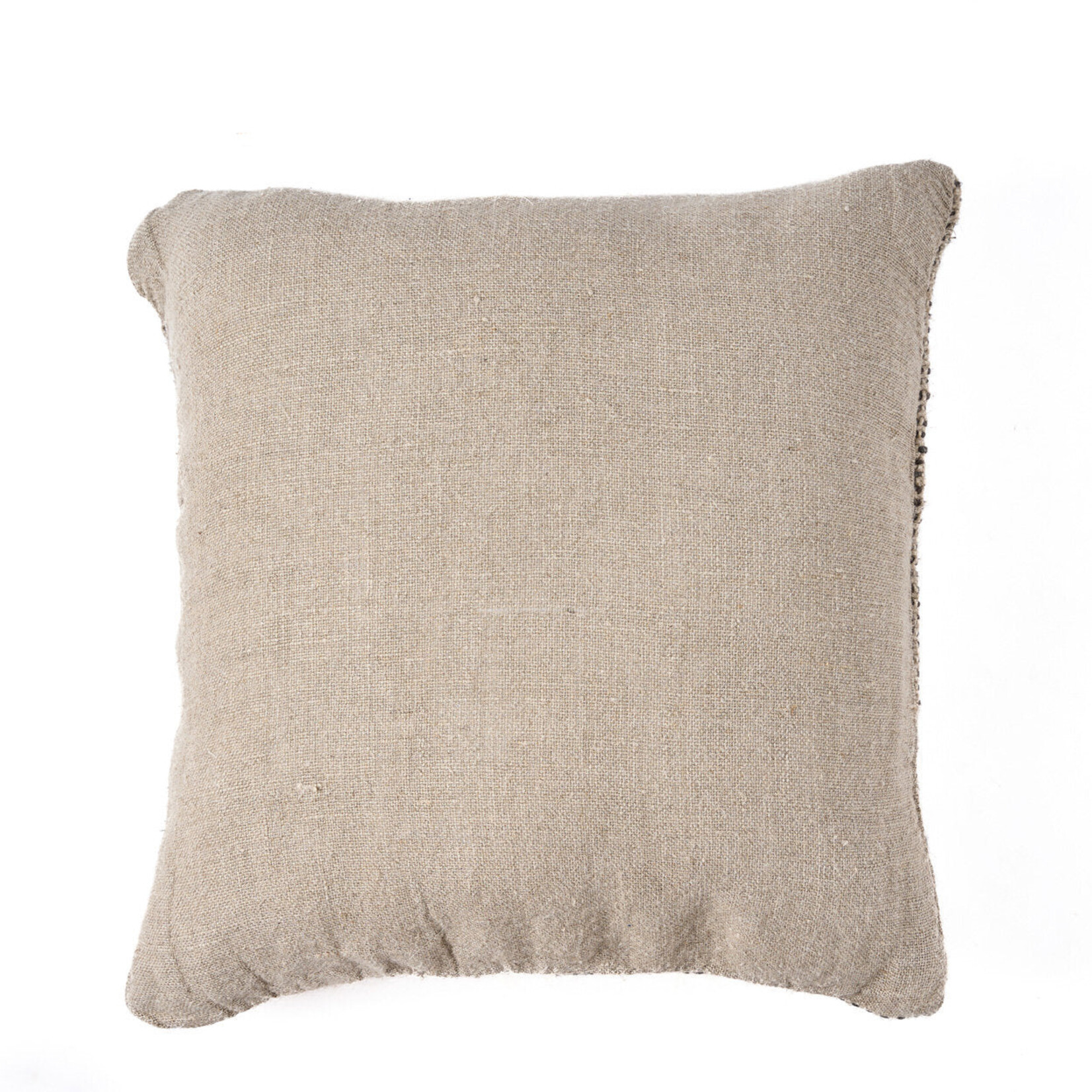 Bazar Bizar Antwerp The Linen Grain Cushion Cover - Natural Black
